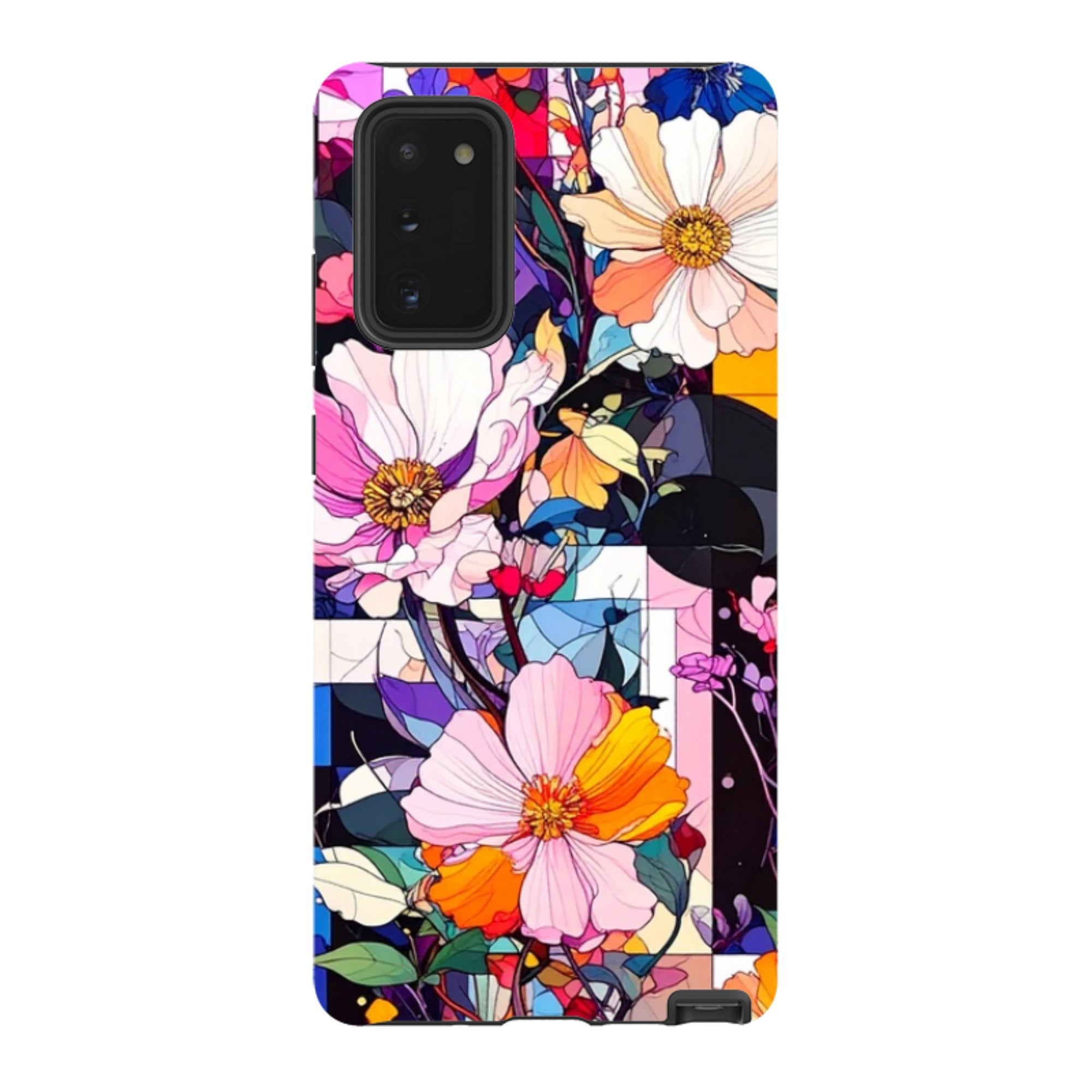 Samsung Tough Case - Block Floral