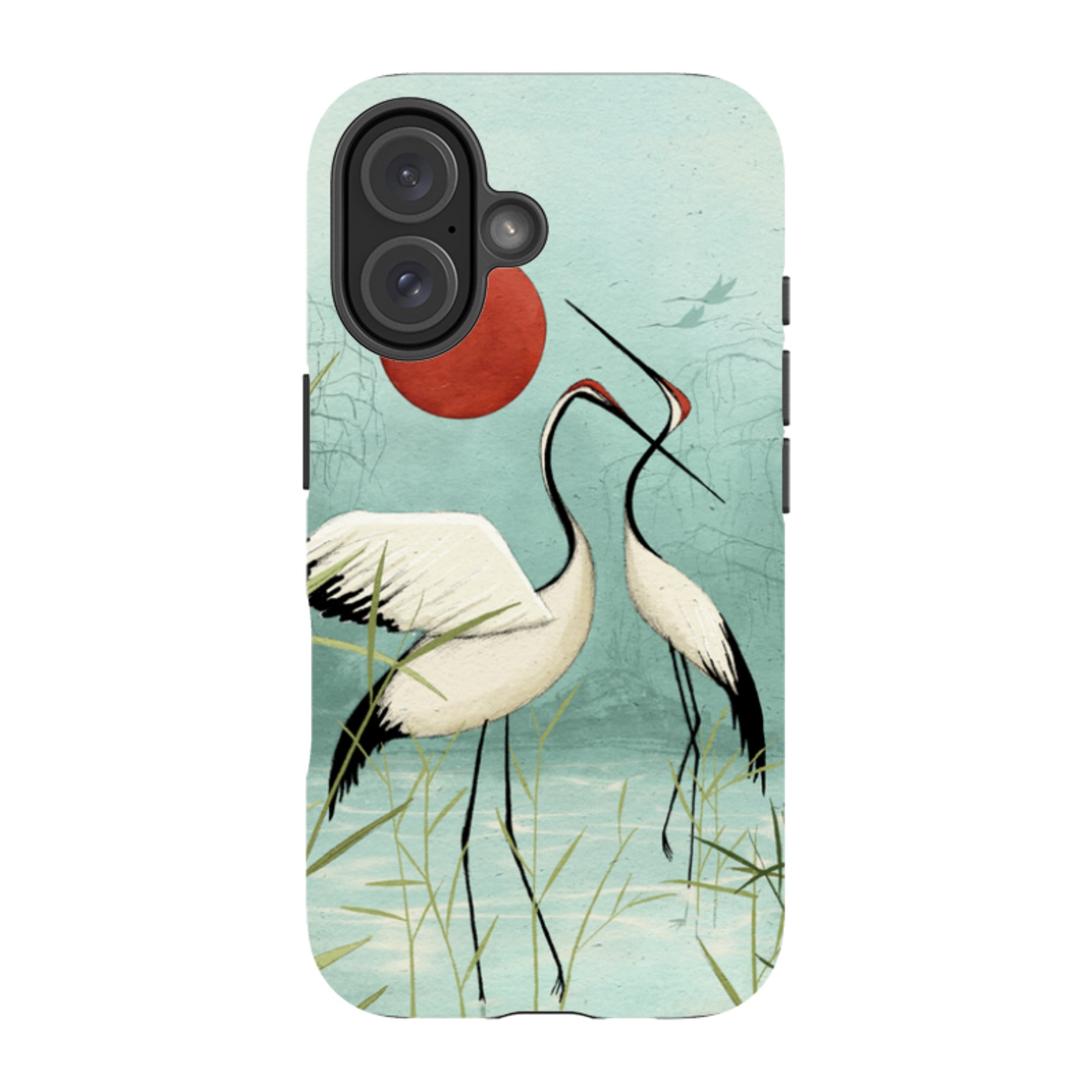 iPhone Tough Case - Cranes By Maja Lindberg