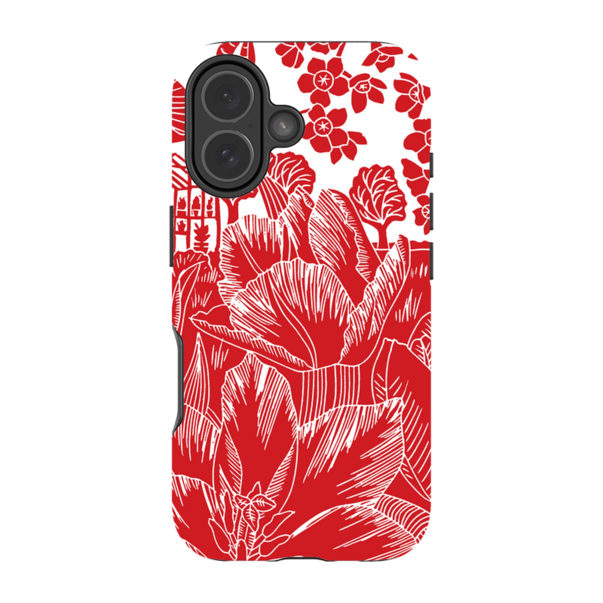 iPhone Tough Case - Tulip Silhouette By Kate Heiss