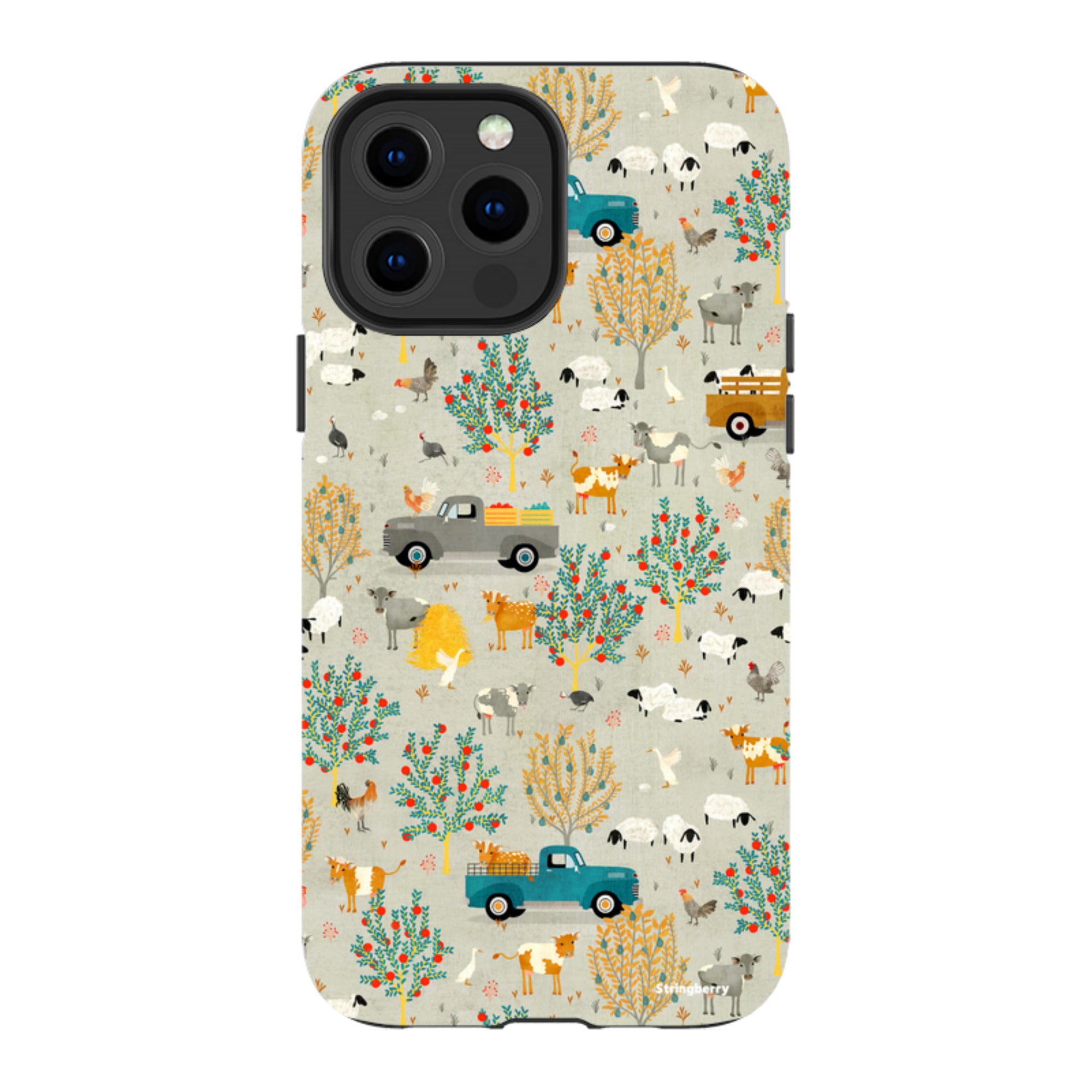 iPhone MagSafe Tough Case -  Farm Life Grey By Katherine Quinn
