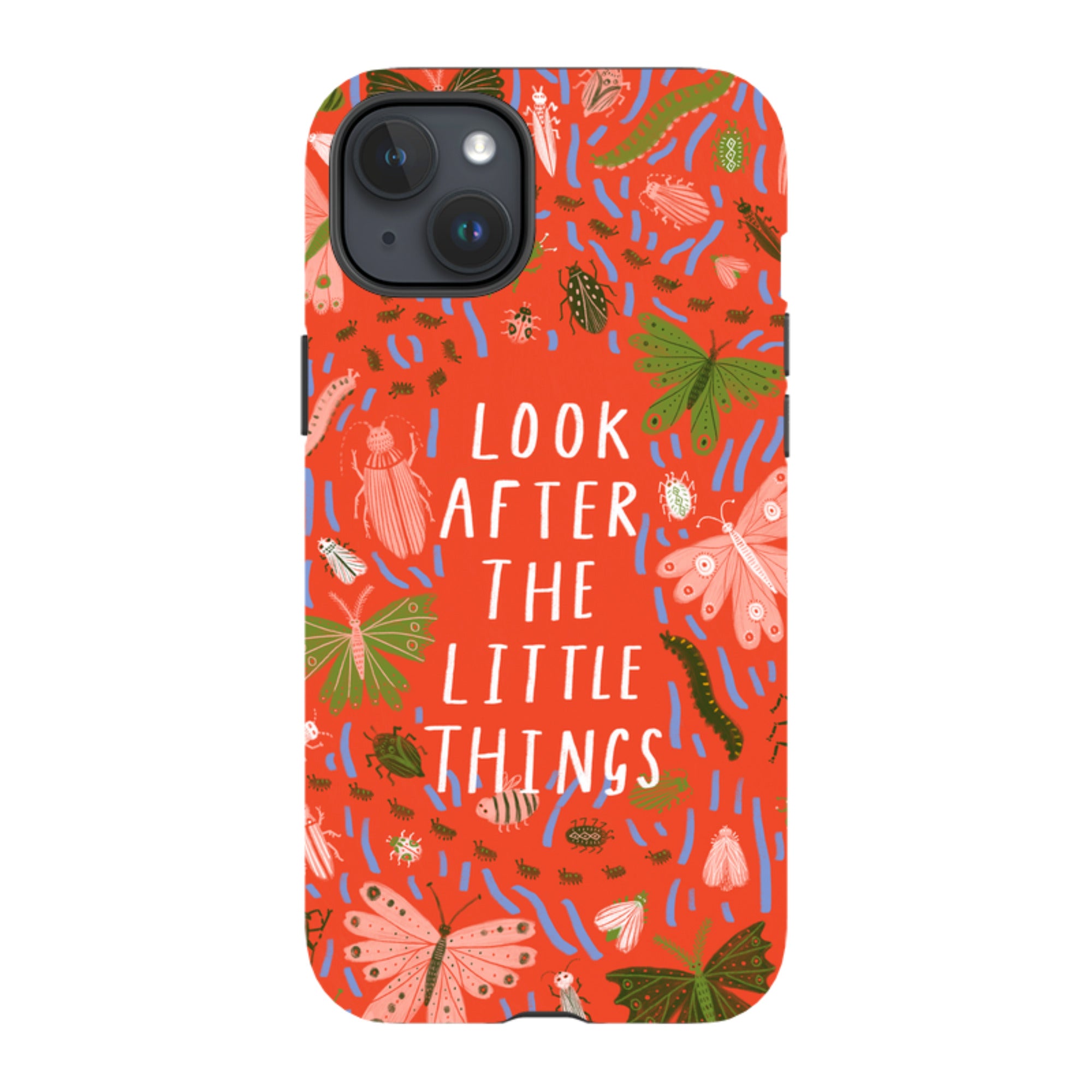 iPhone Tough Case - Little Things Orange By Lee Foster Wilson