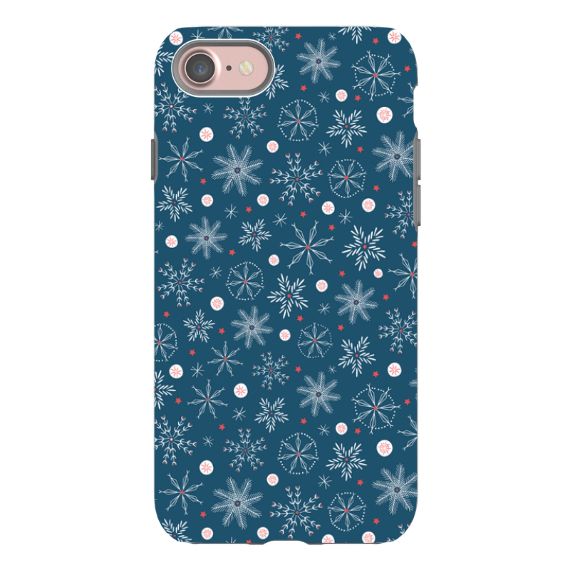 iPhone Tough Case - Christmas Snowflakes By Ali Brookes