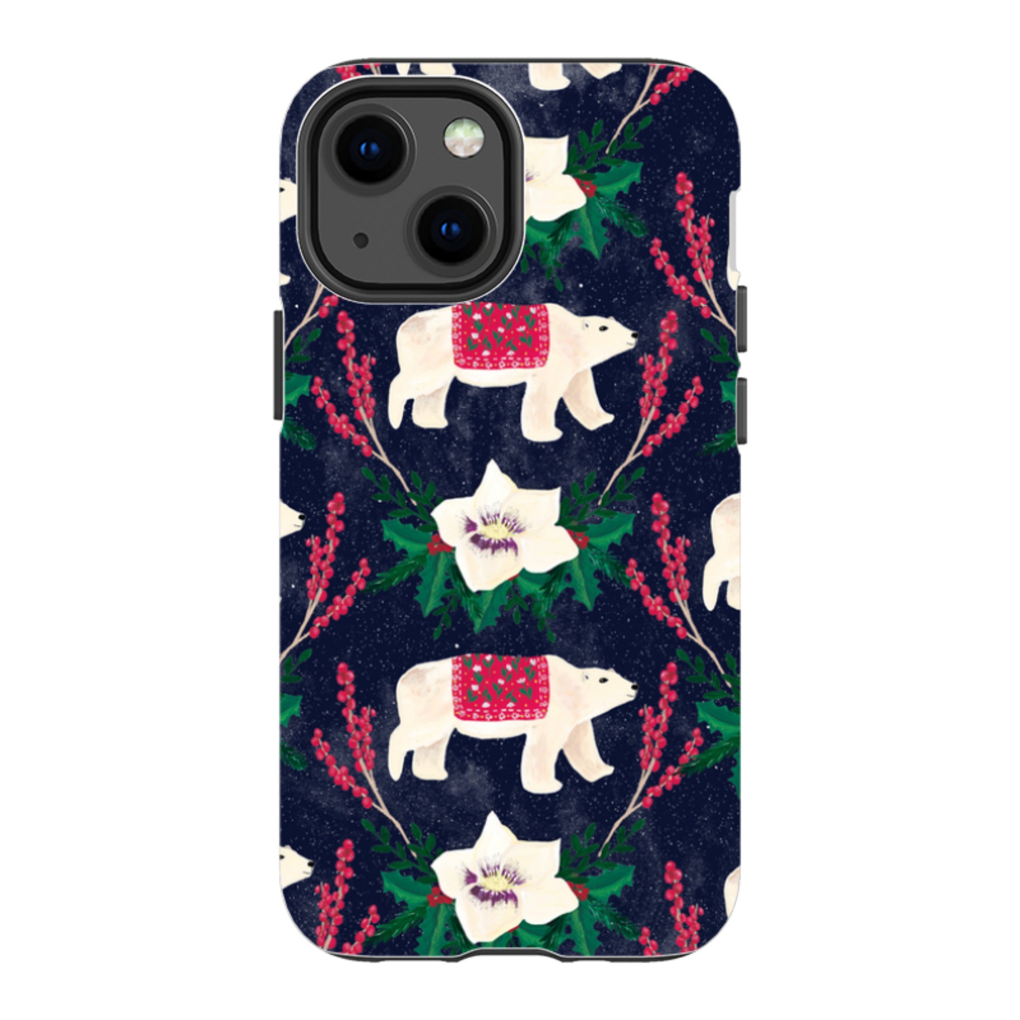 iPhone Tough Case - Midnight Polar Bears By Abby Jacobs