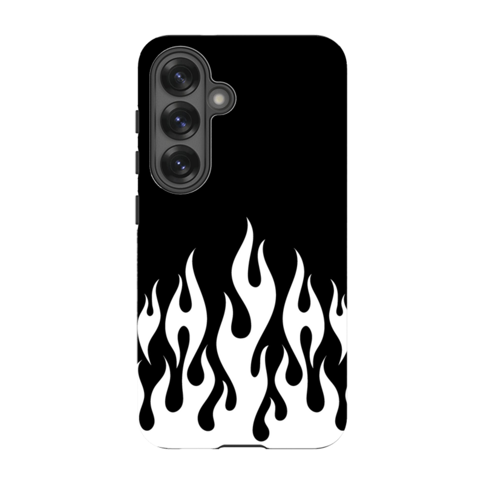 Samsung Tough Case - White Flames