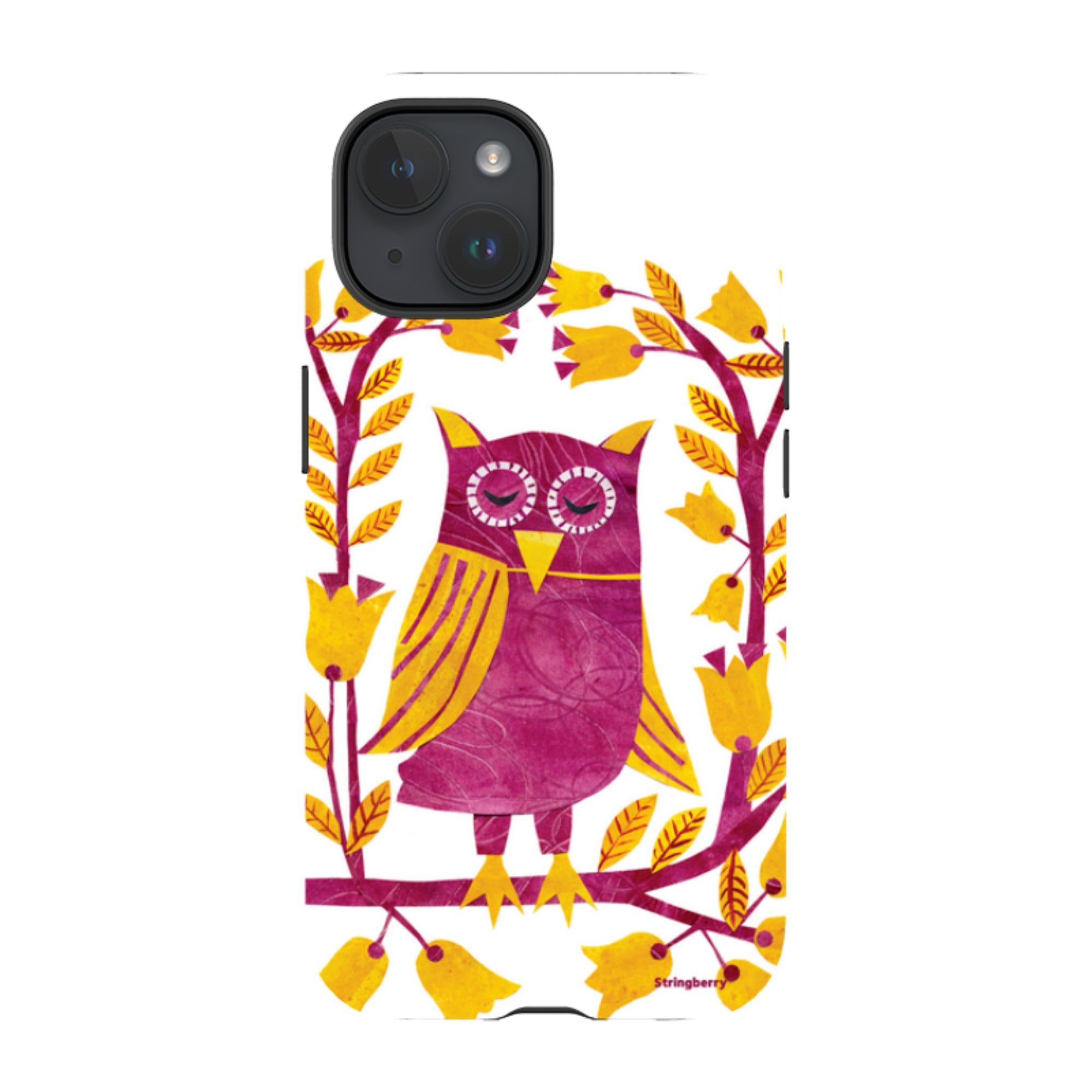iPhone MagSafe Tough Case - Folk Owl By Tracey English