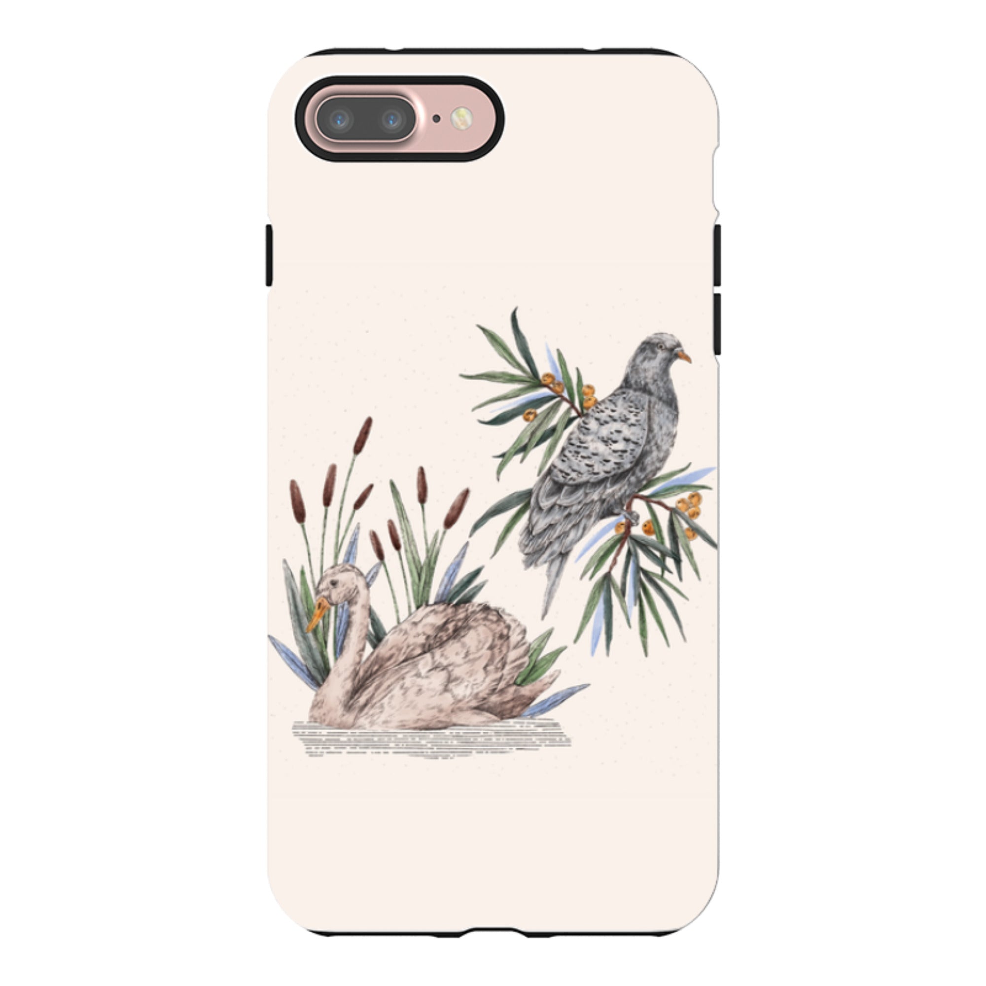 iPhone Tough Case - Swan Pigeon By Jade Mosinski