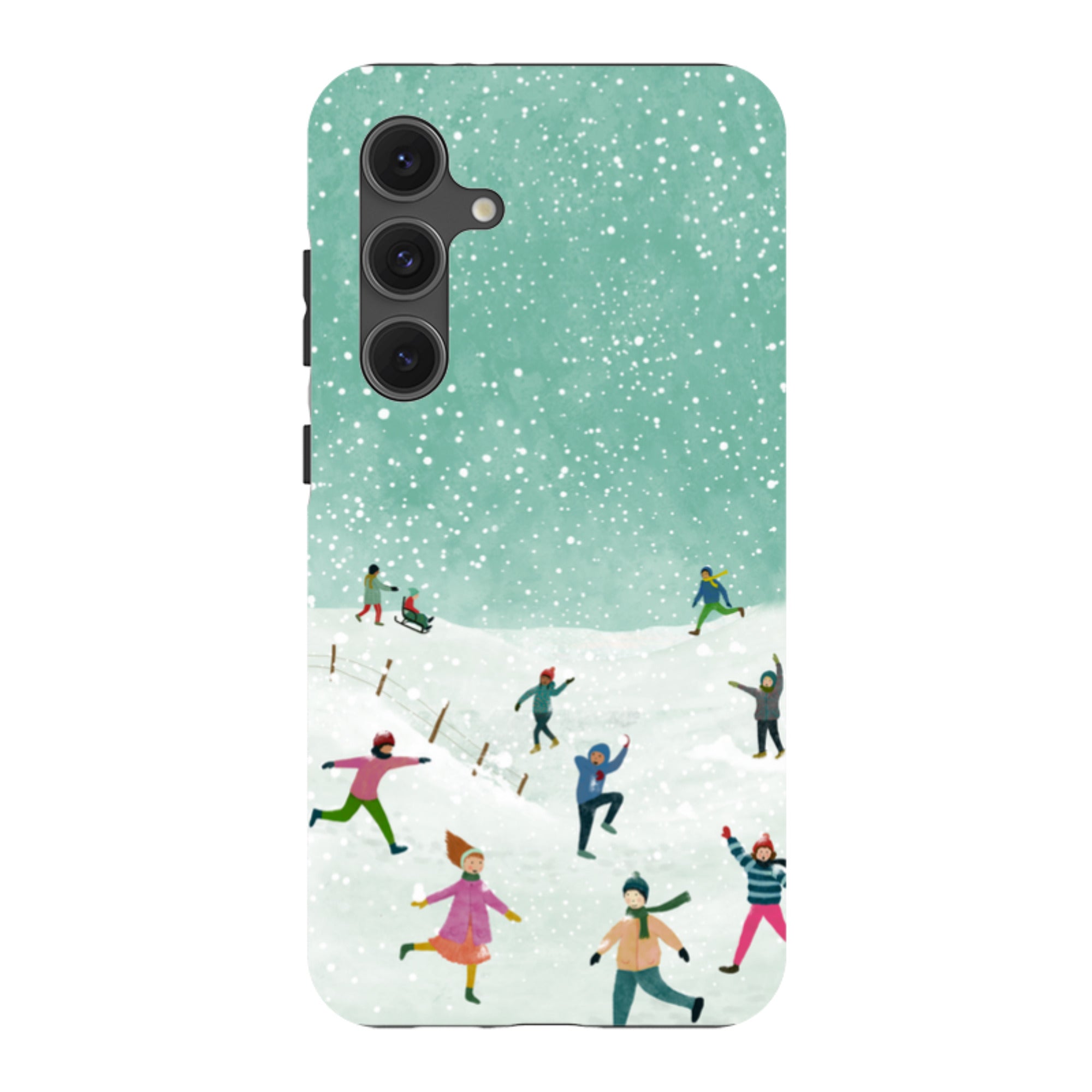 Samsung Tough Case - Snowball Fight By Katherine Quinn