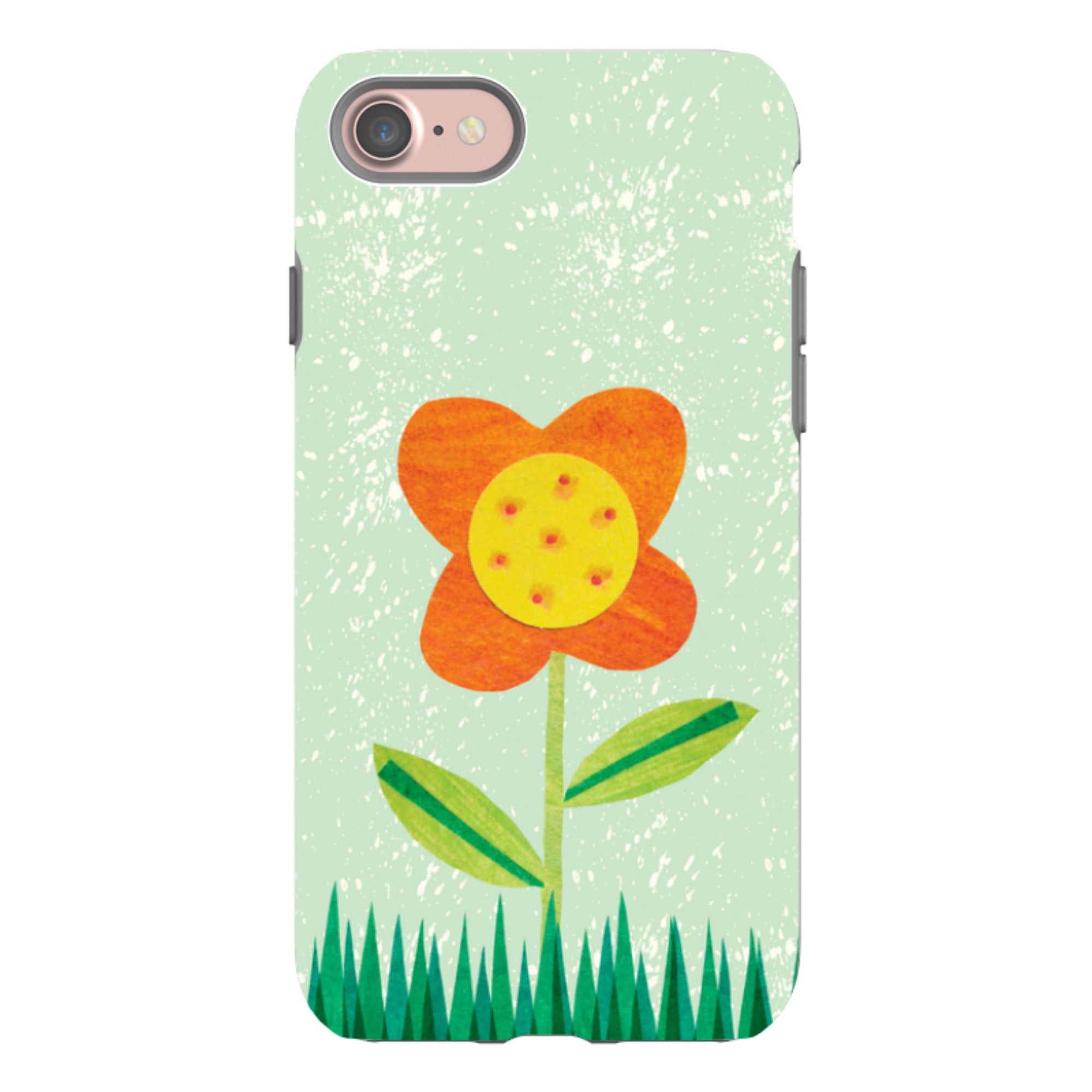 iPhone Tough Case - Orange Flower By Tracey English