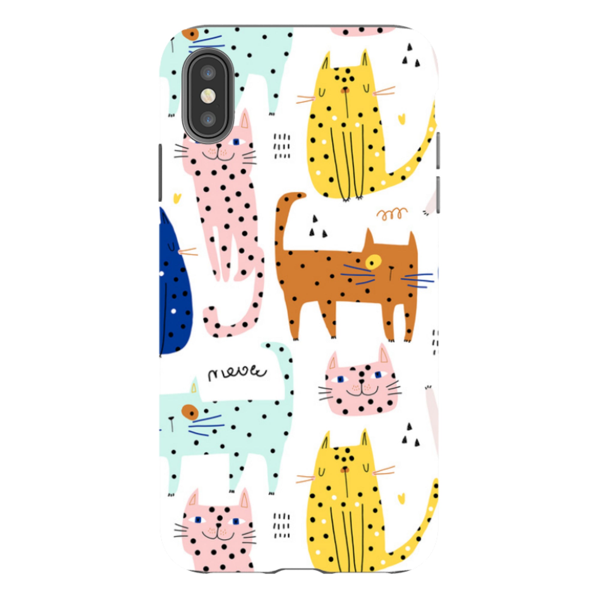 iPhone Tough Case - Spotty Kitty