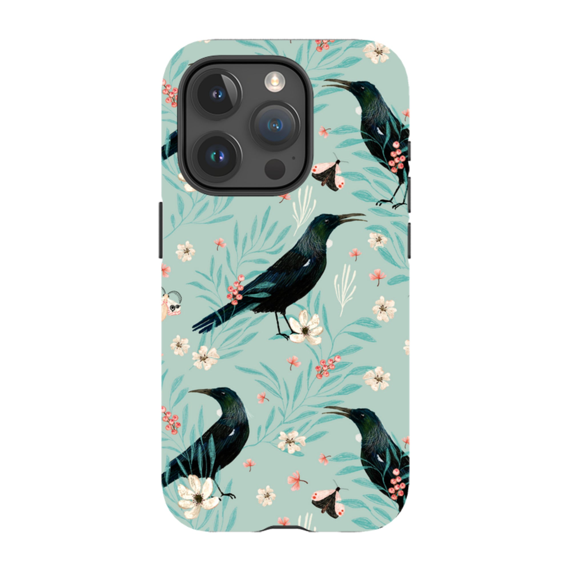 iPhone MagSafe Tough Case - Tui Light Blue By Katherine Quinn