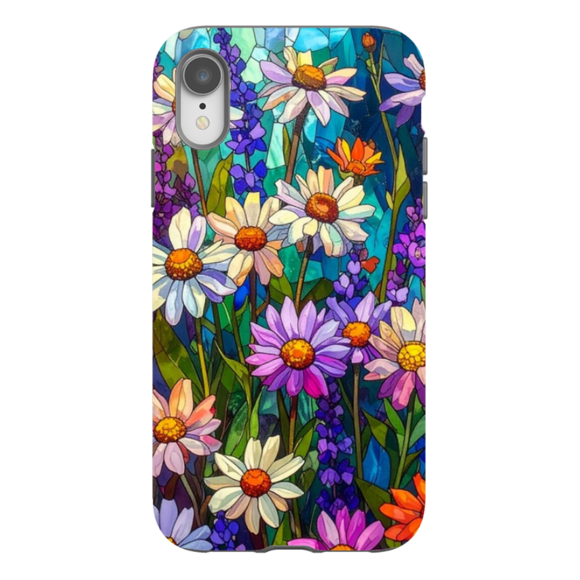 iPhone Tough Case - Purple Daisies