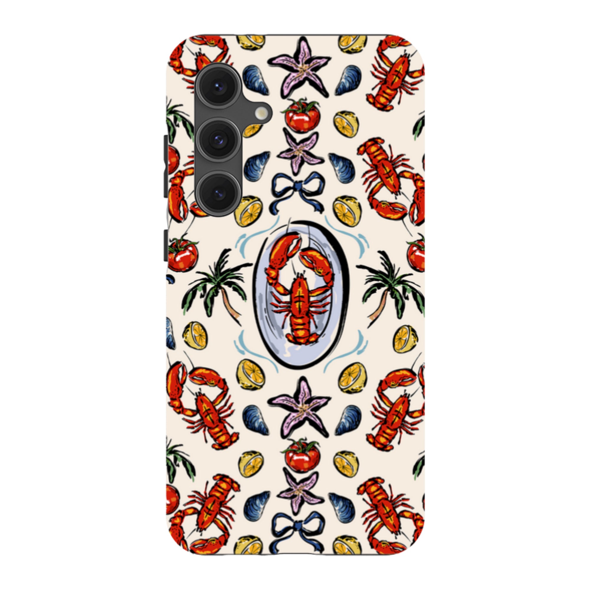 Samsung Tough Case - Seafood and palm trees