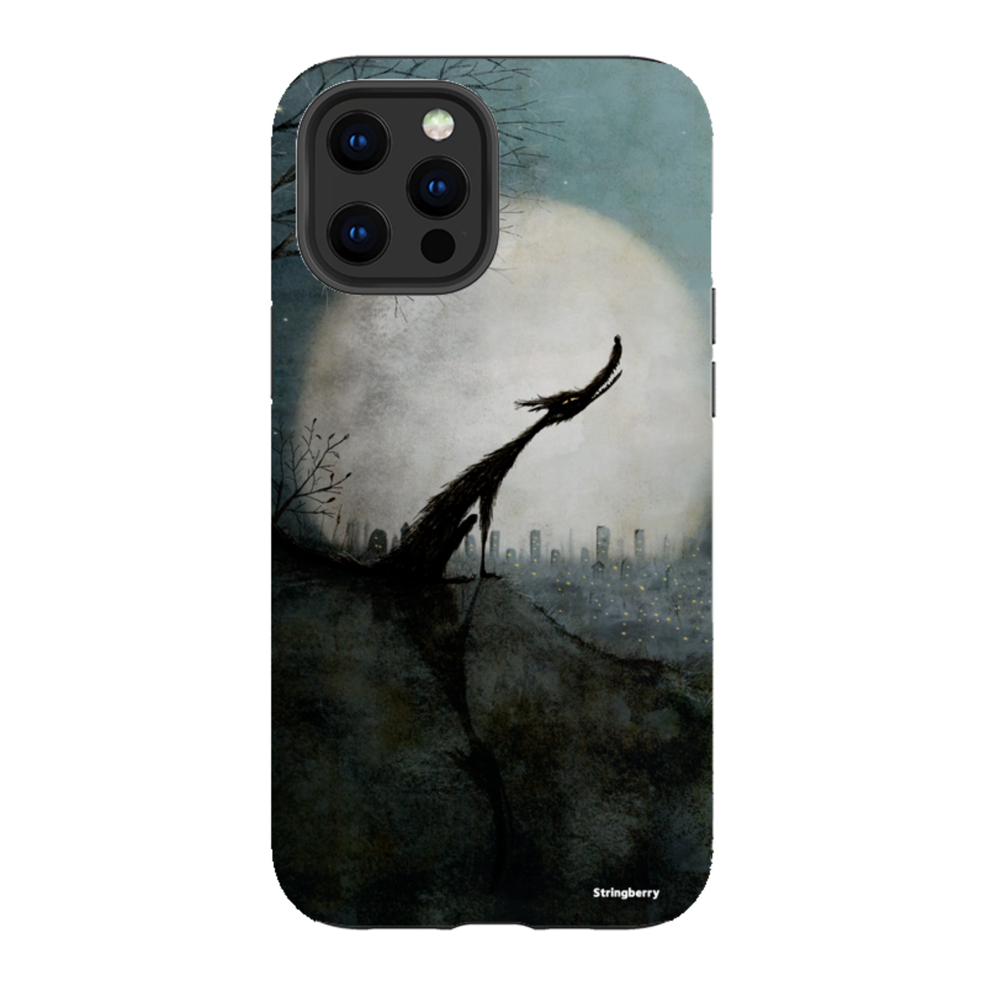 iPhone Tough Case - Wolf Moon By Maja Lindberg