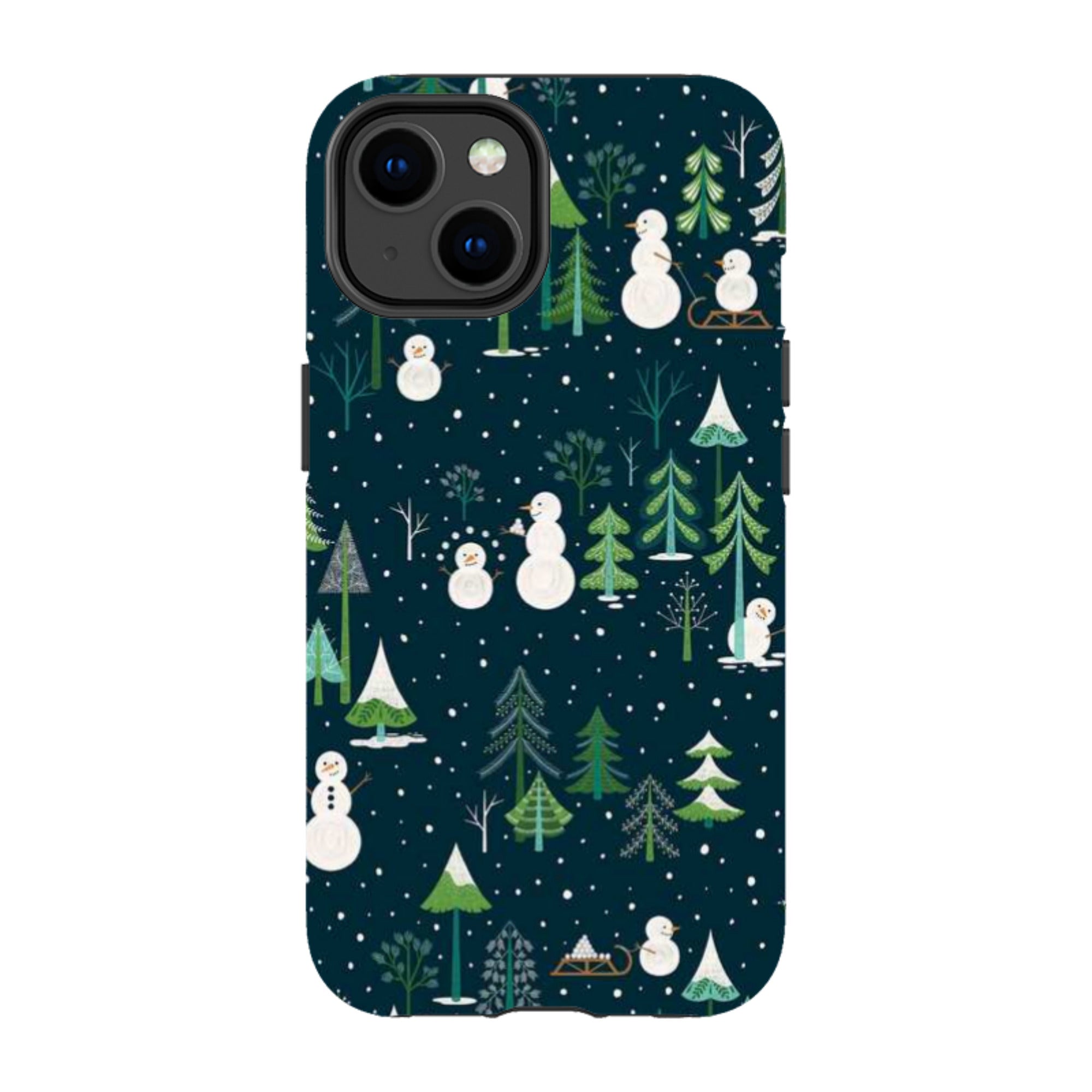 iPhone Tough Case - Snowman Playground By Jenny Zemanek