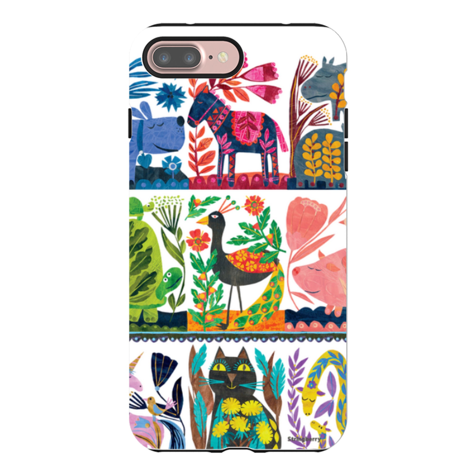 iPhone Tough Case - Folk Colour By Tracey English