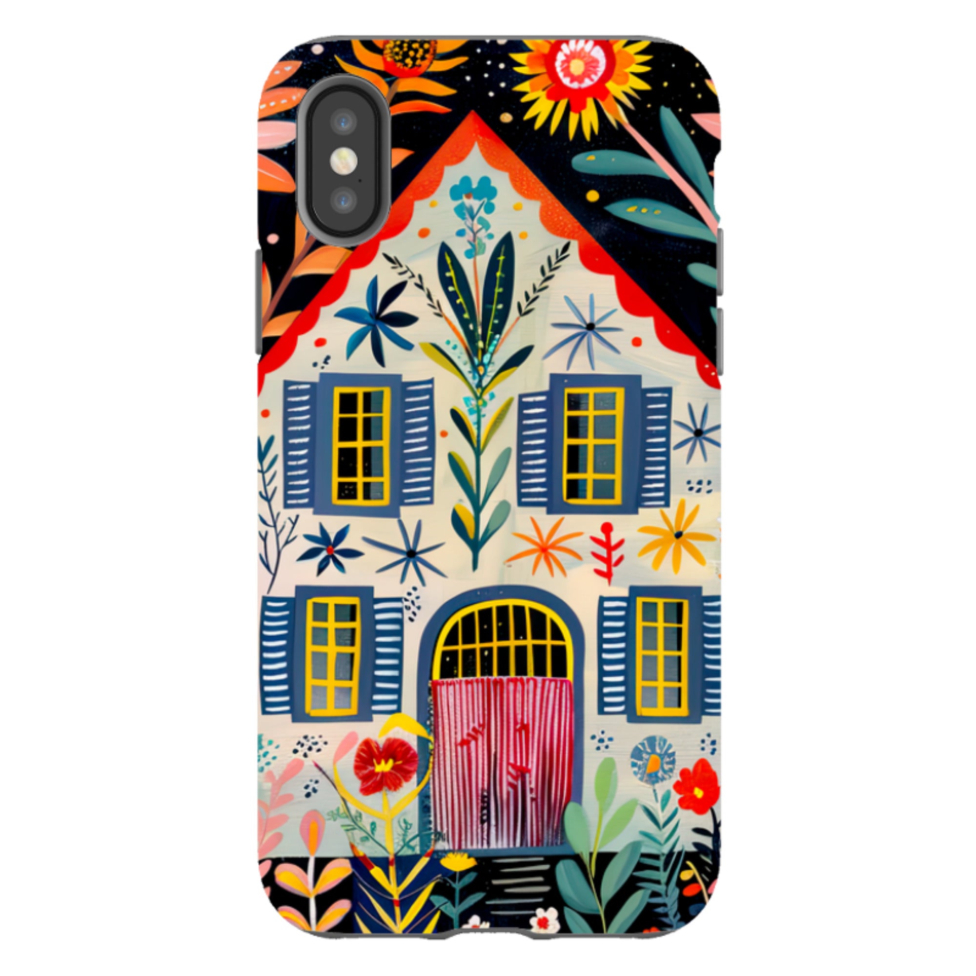 iPhone Case - Folk Art House X