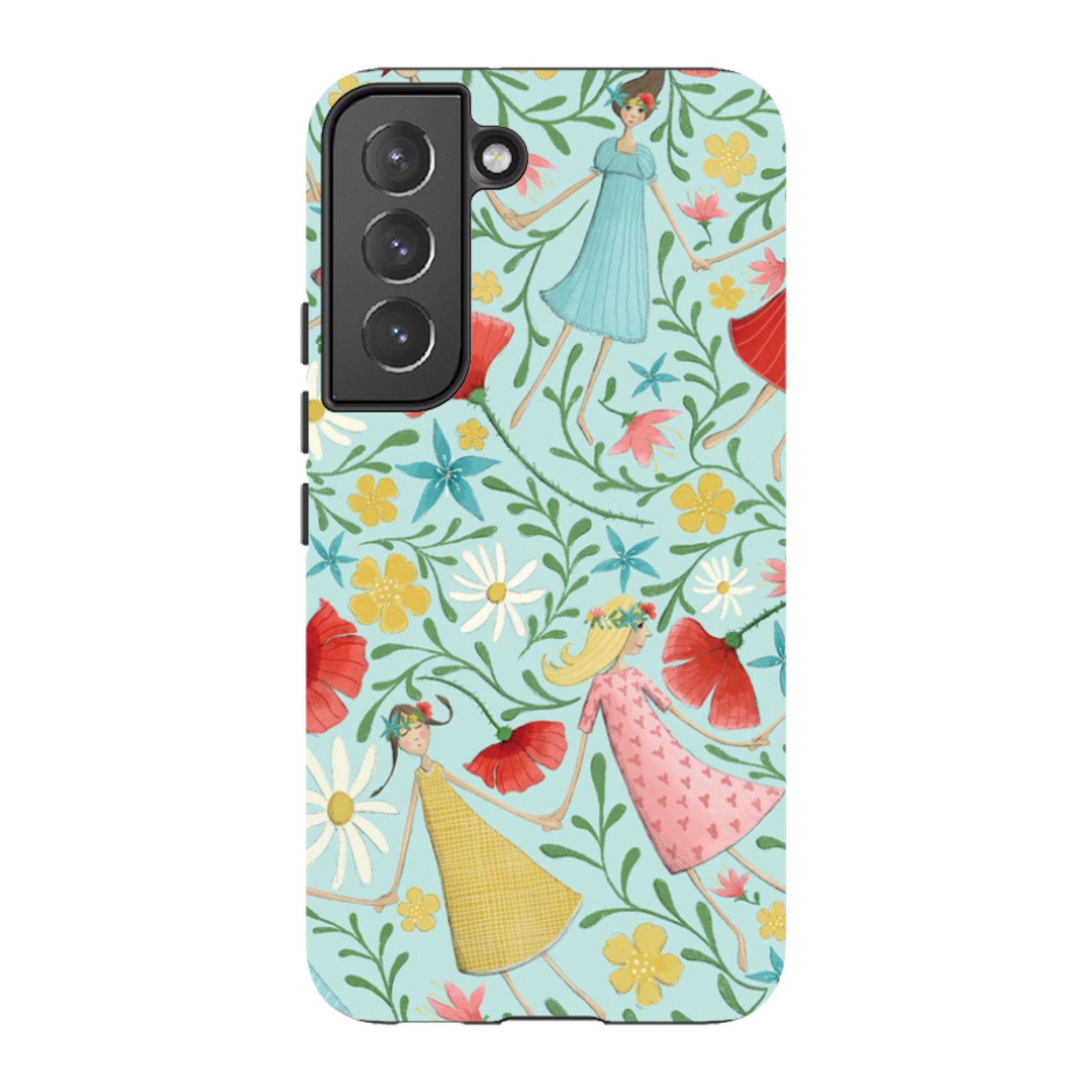 Samsung Tough Case - Midsummer Dance Blue By Maja Lindberg
