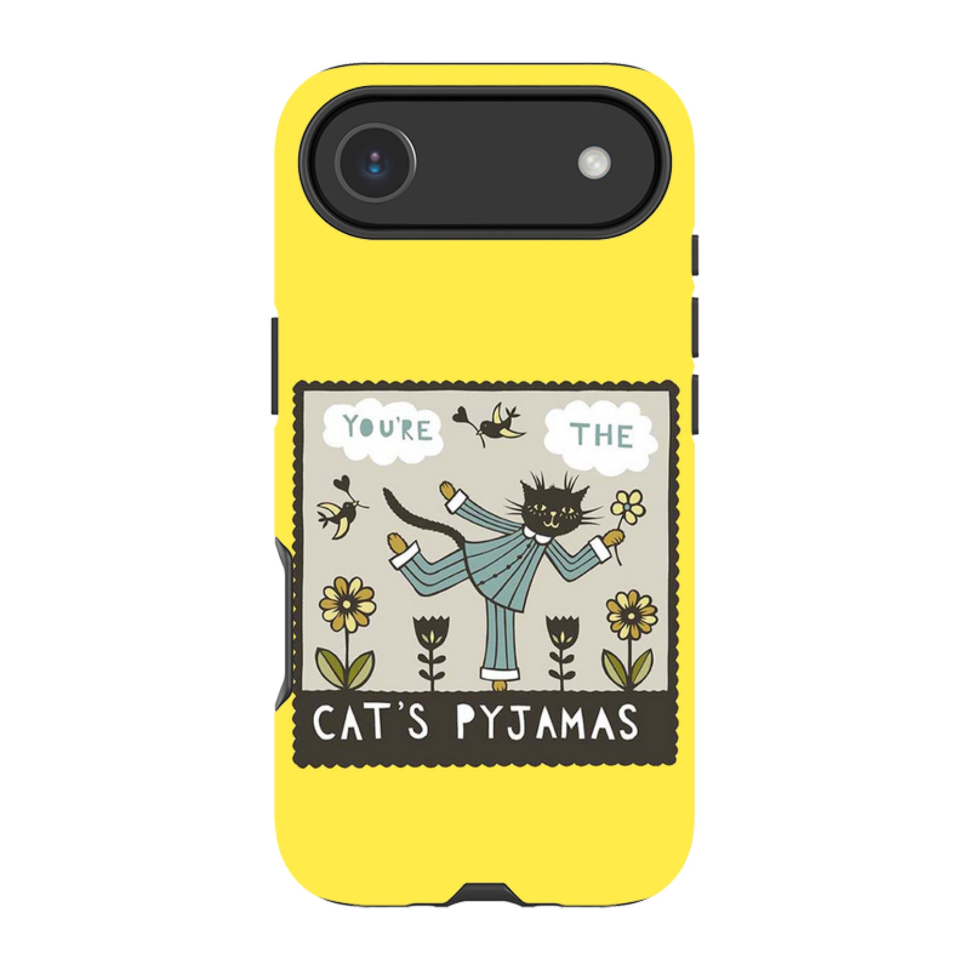iPhone MagSafe Tough Case -  Cats Pyjamas Yellow By Suzy Taylor