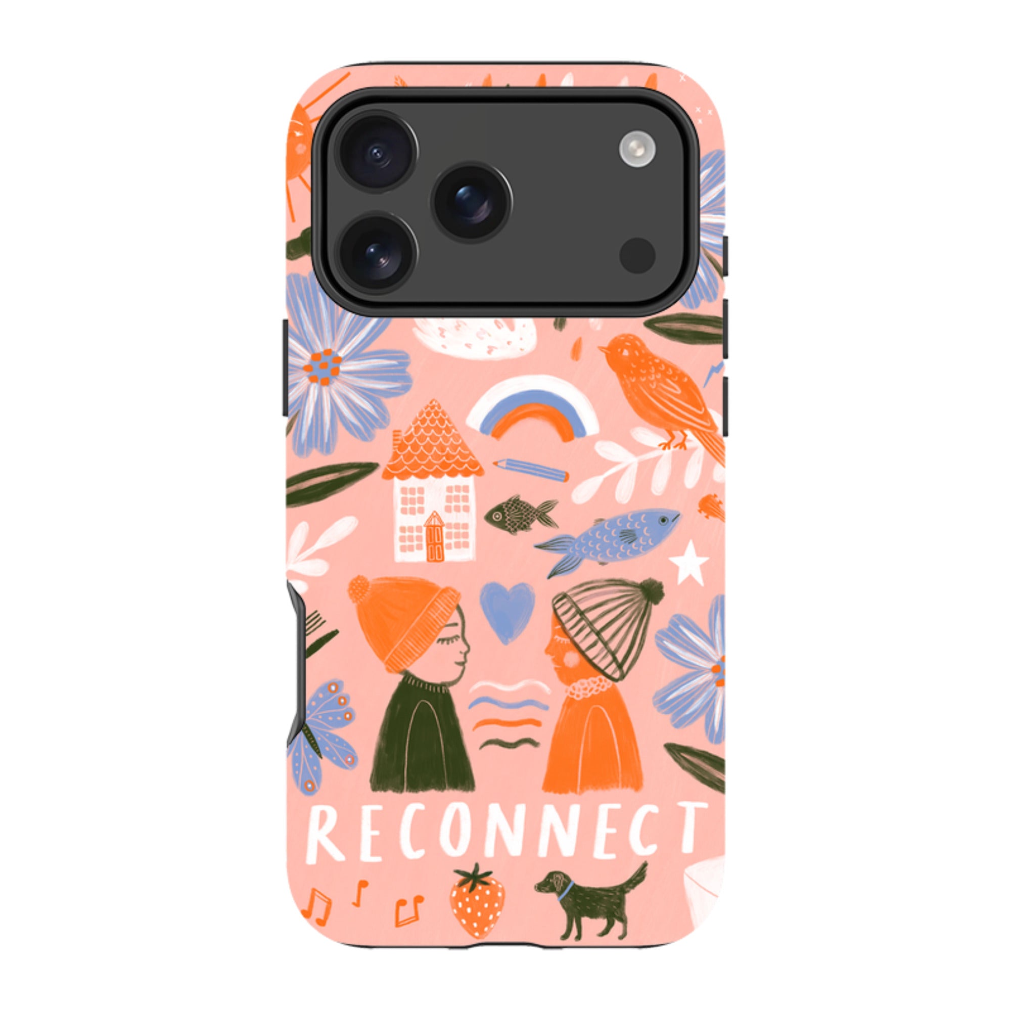 iPhone Tough Case - Reconnect Orange By Lee Foster Wilson