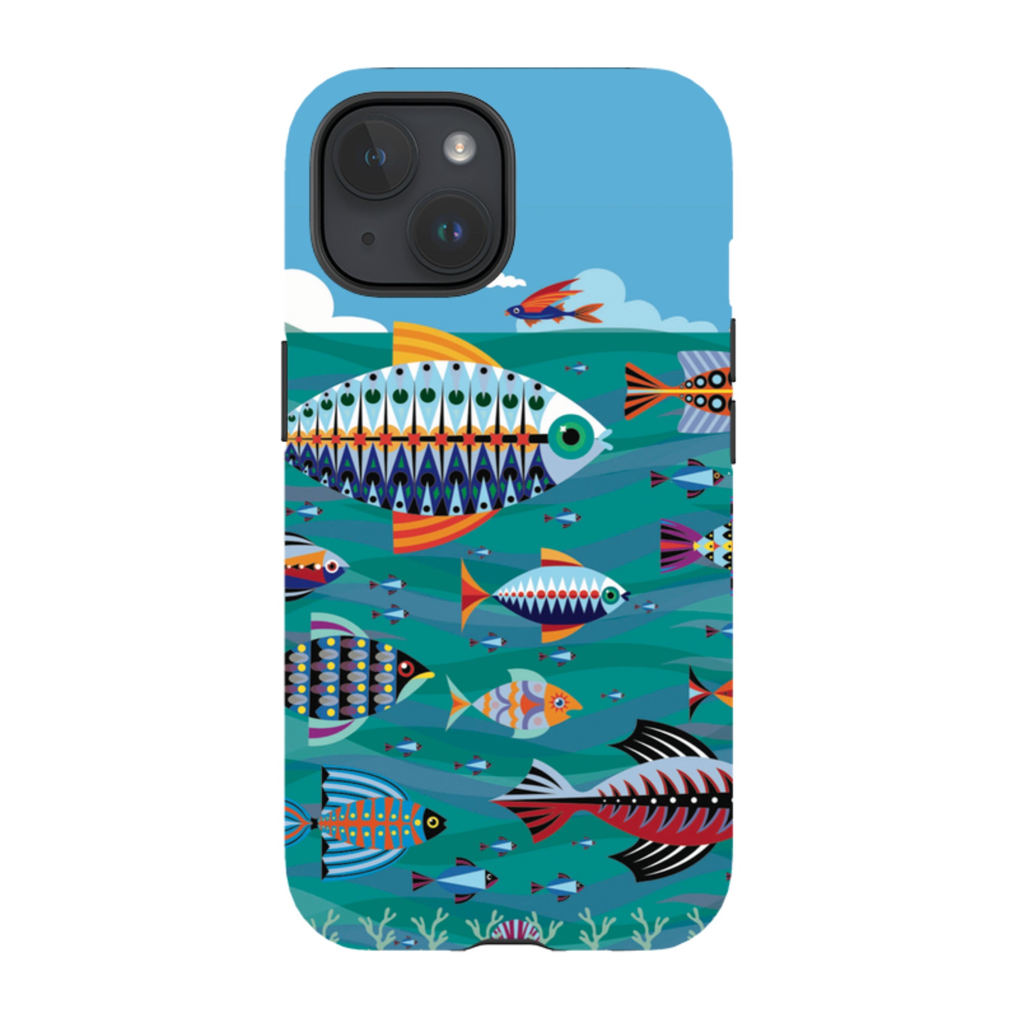 iPhone Tough Case - Fish By Patternistas