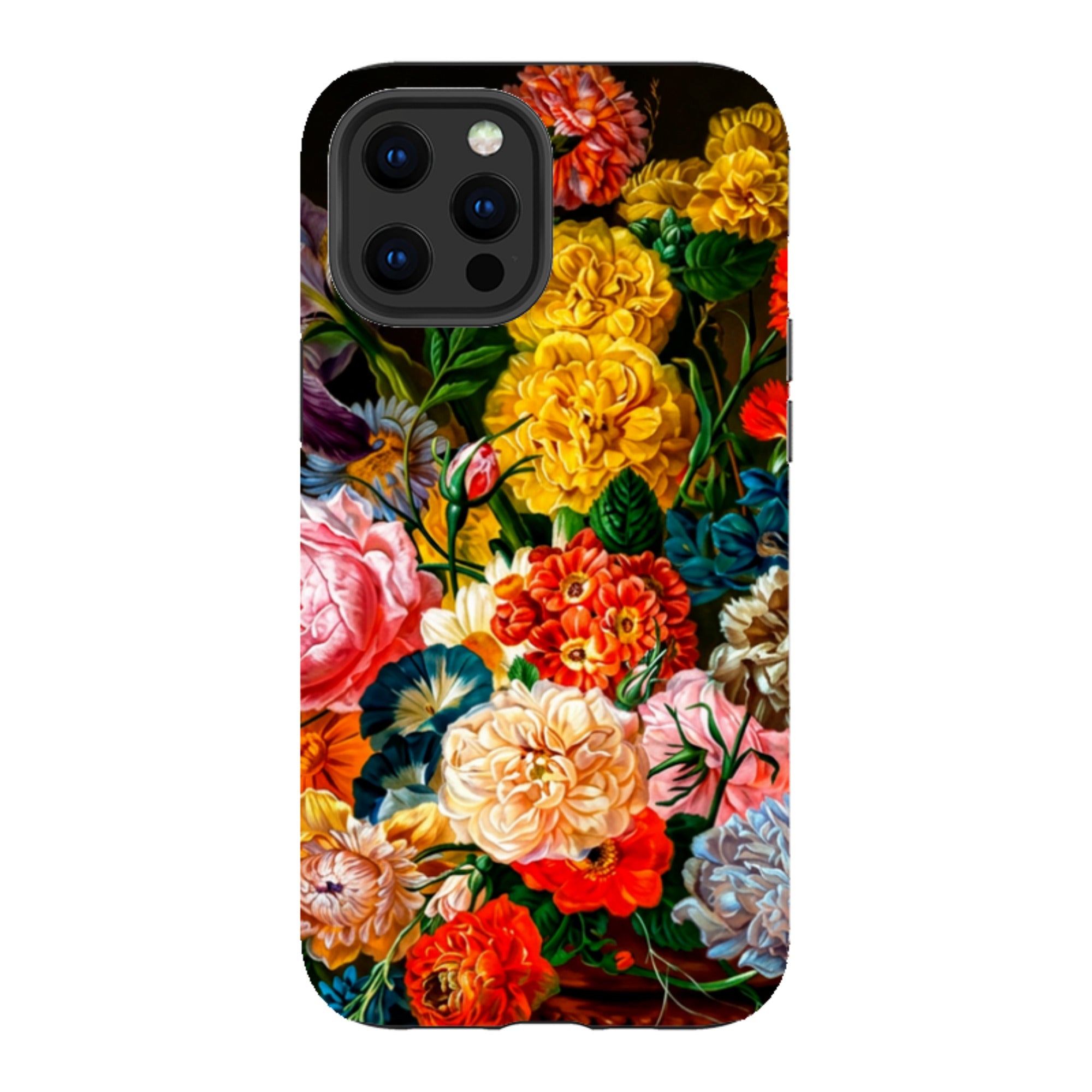 iPhone Tough Case - Vintage Peony & Iris