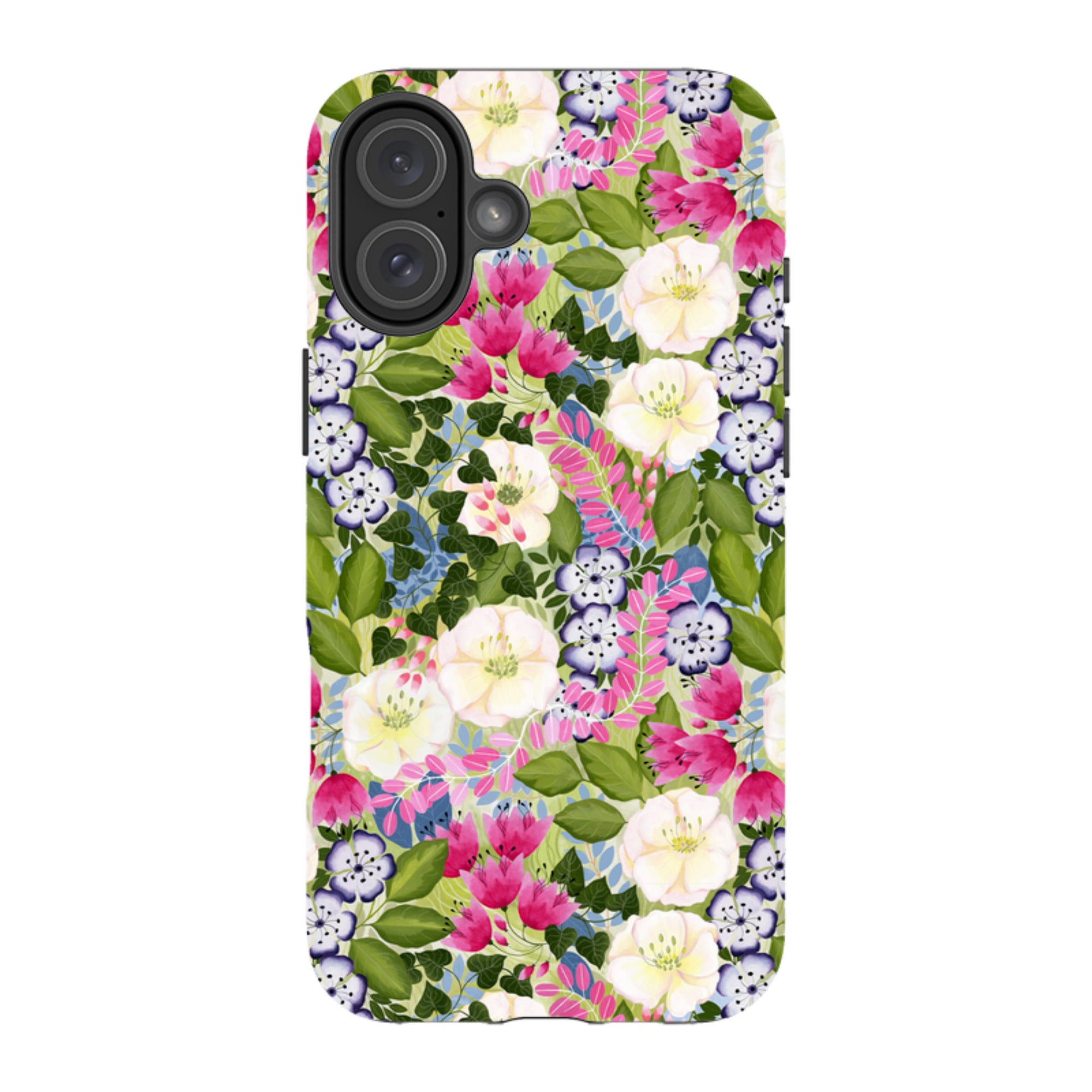 iPhone Tough Case - Pink Flowers By Bex Parkin