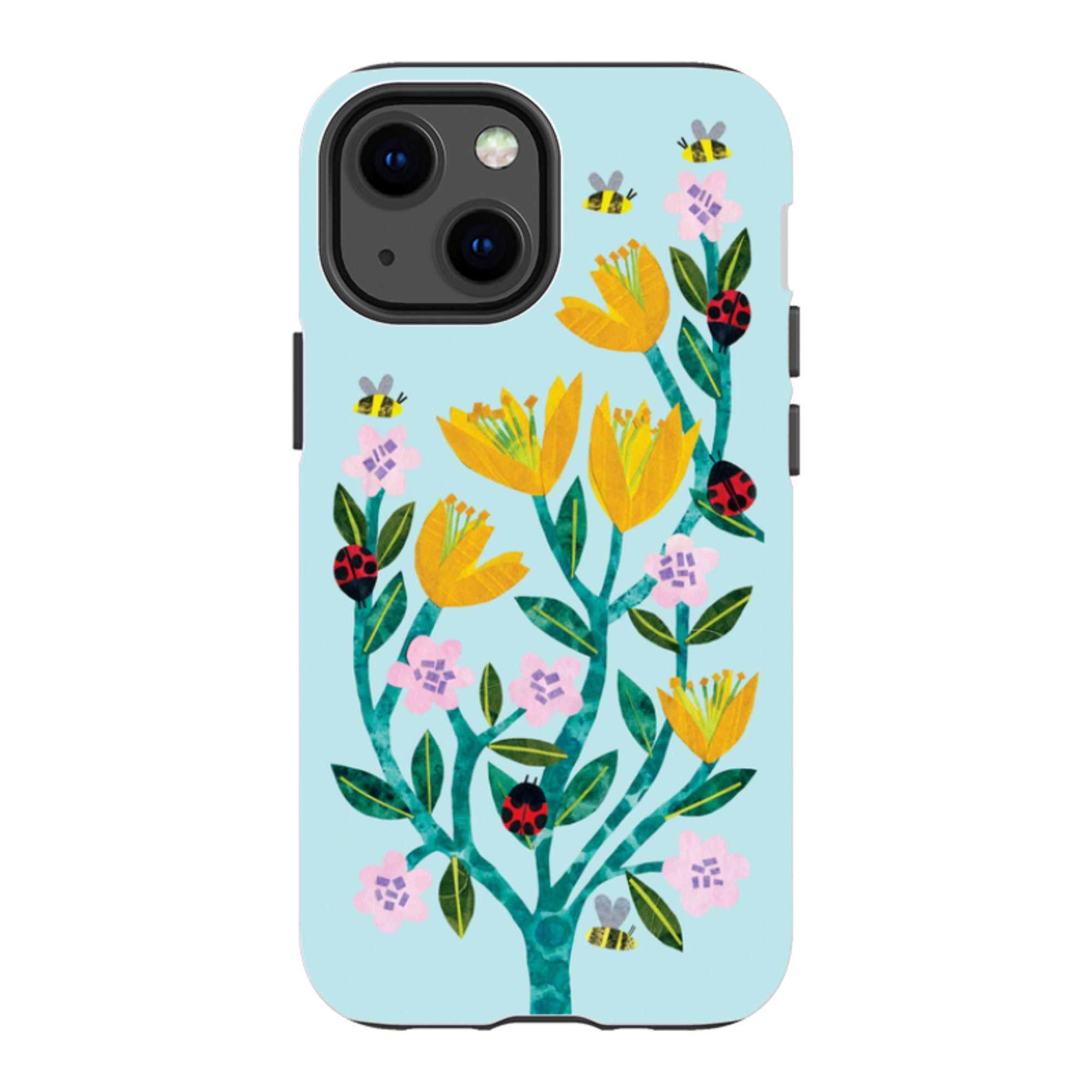 iPhone Tough Case - Blossoms And Ladybirds By Tracey English