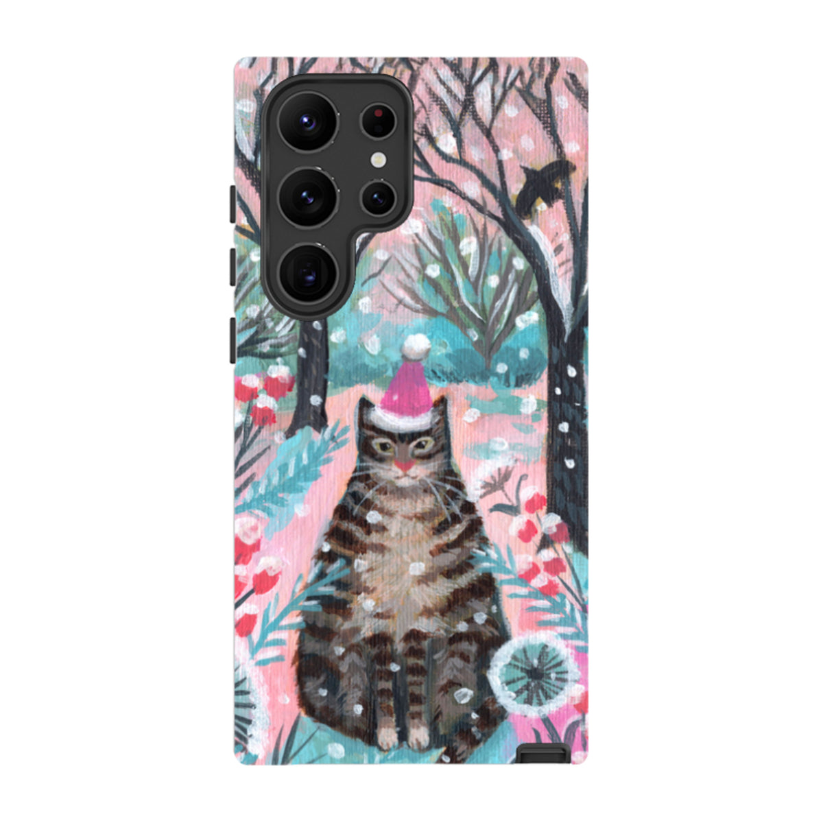 Samsung Tough Case - Snow Tabby By Mary Stubberfield