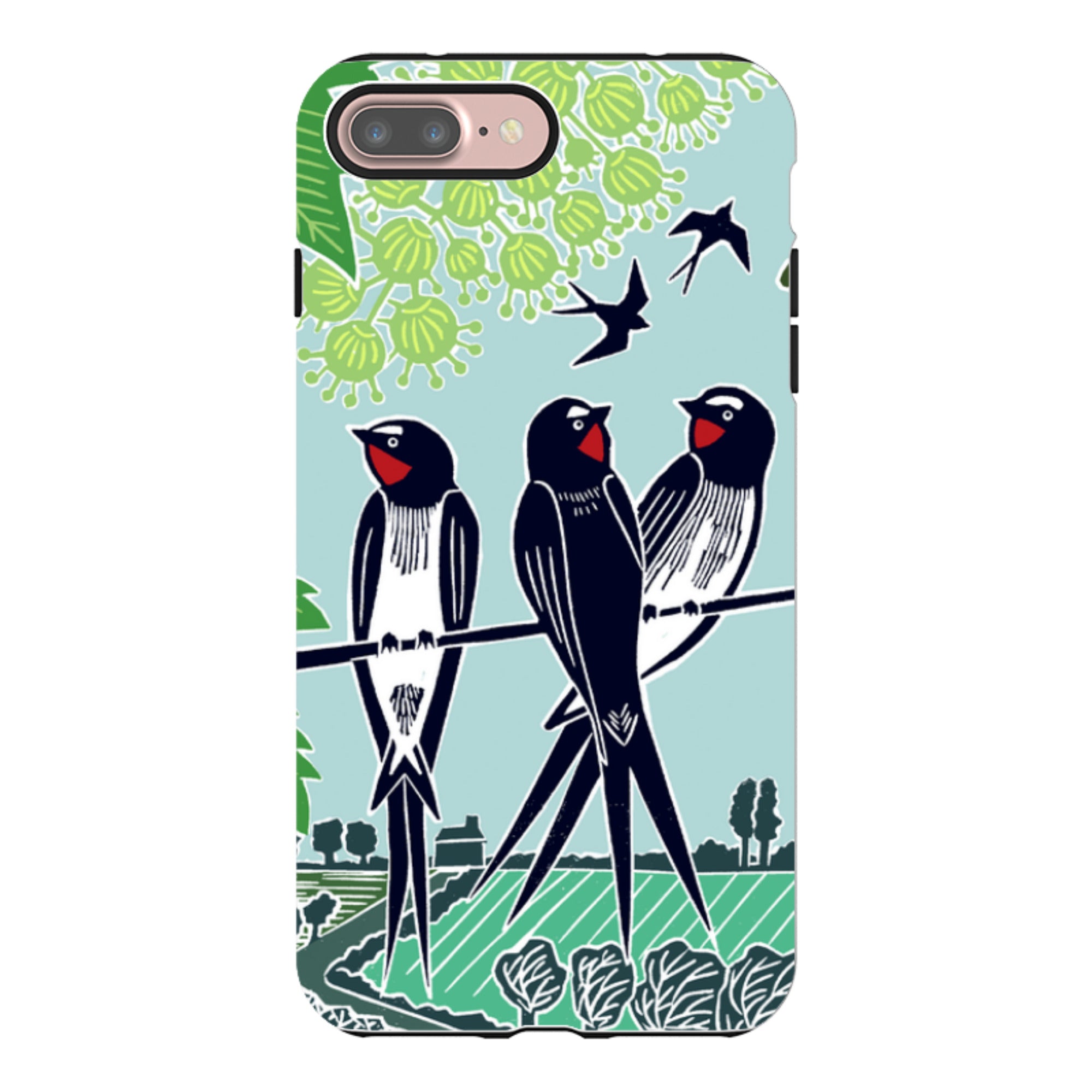 iPhone Tough Case - Swallows By Kate Heiss