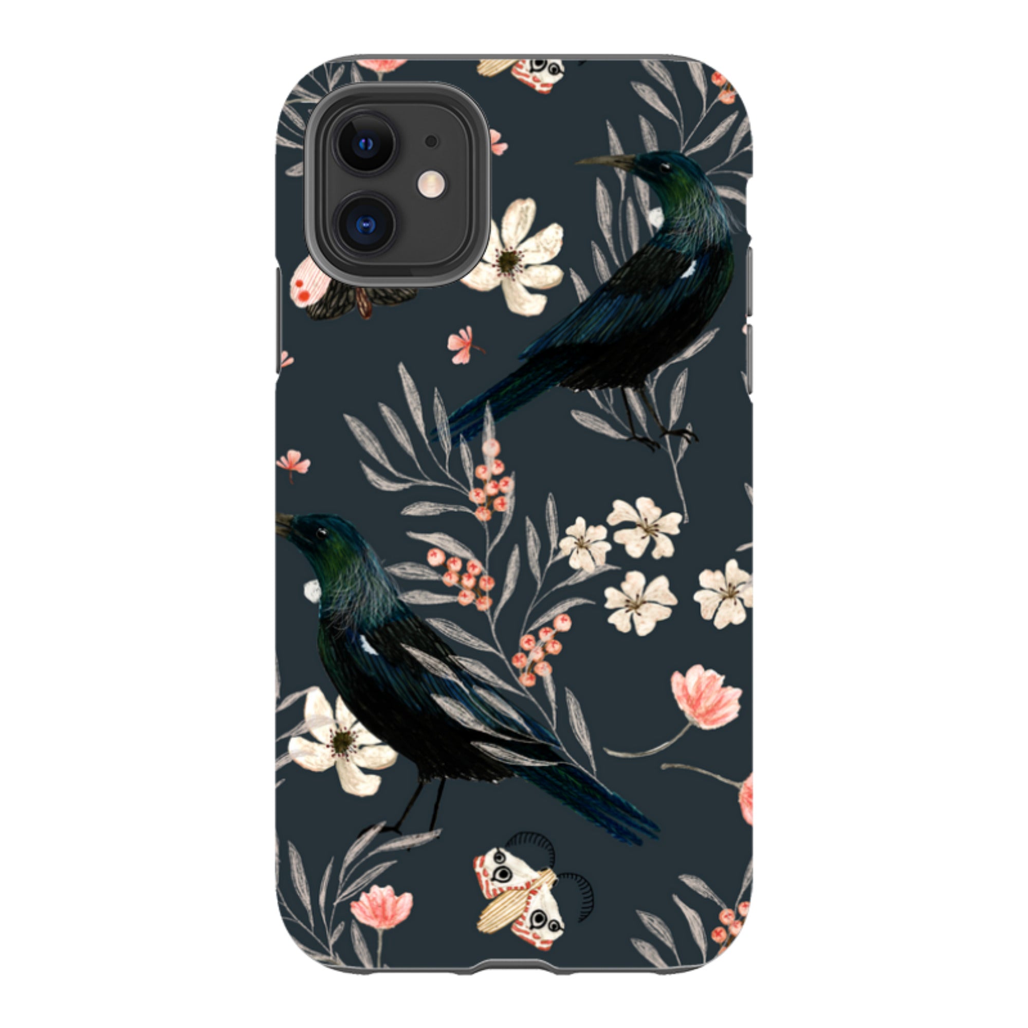 iPhone Tough Case - Moths And Tuis By Katherine Quinn