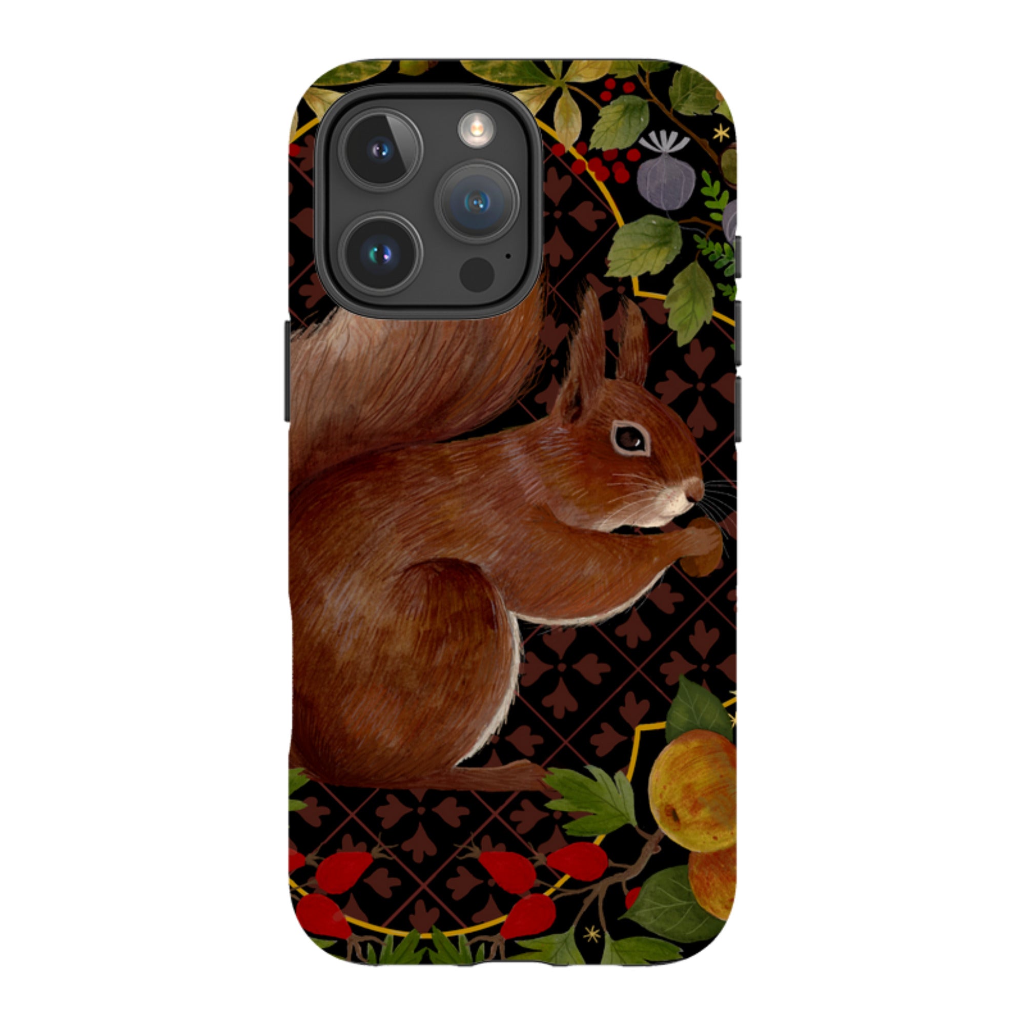iPhone Tough Case - Squirrel Border By Bex Parkin