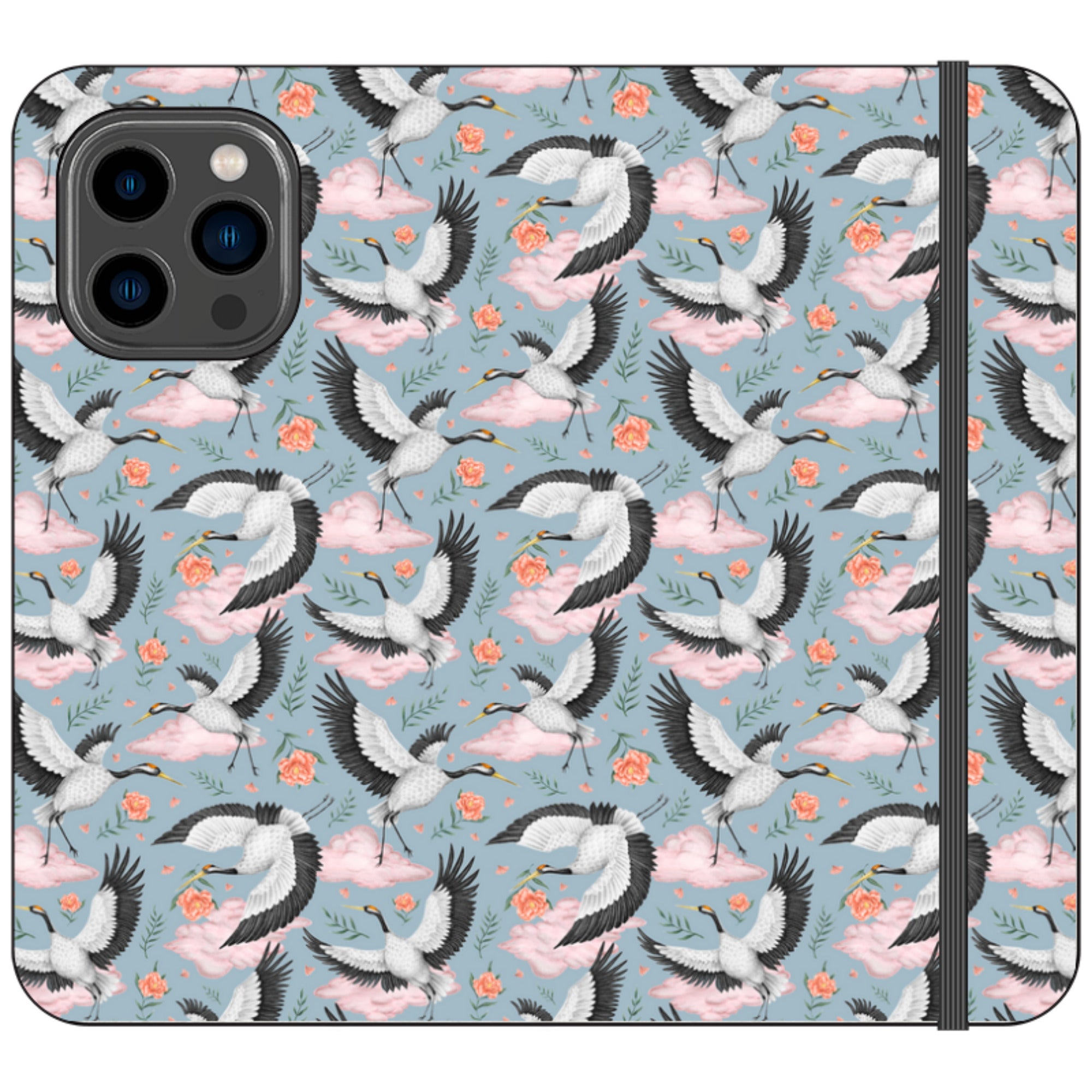 Flight of the Cranes Wallet Case By Catherine Rowe