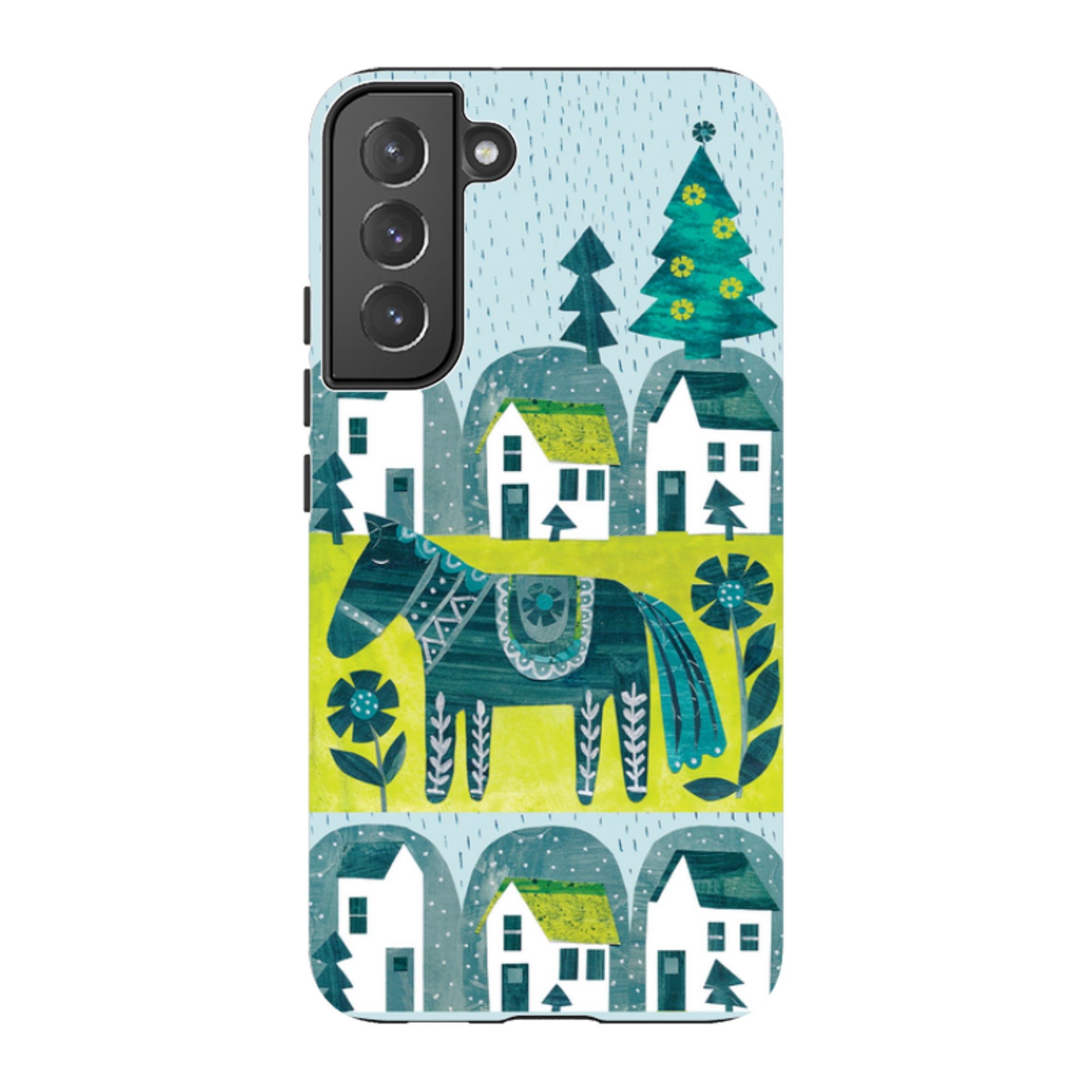 Samsung Tough Case - Winter Dala Horse By Tracey English