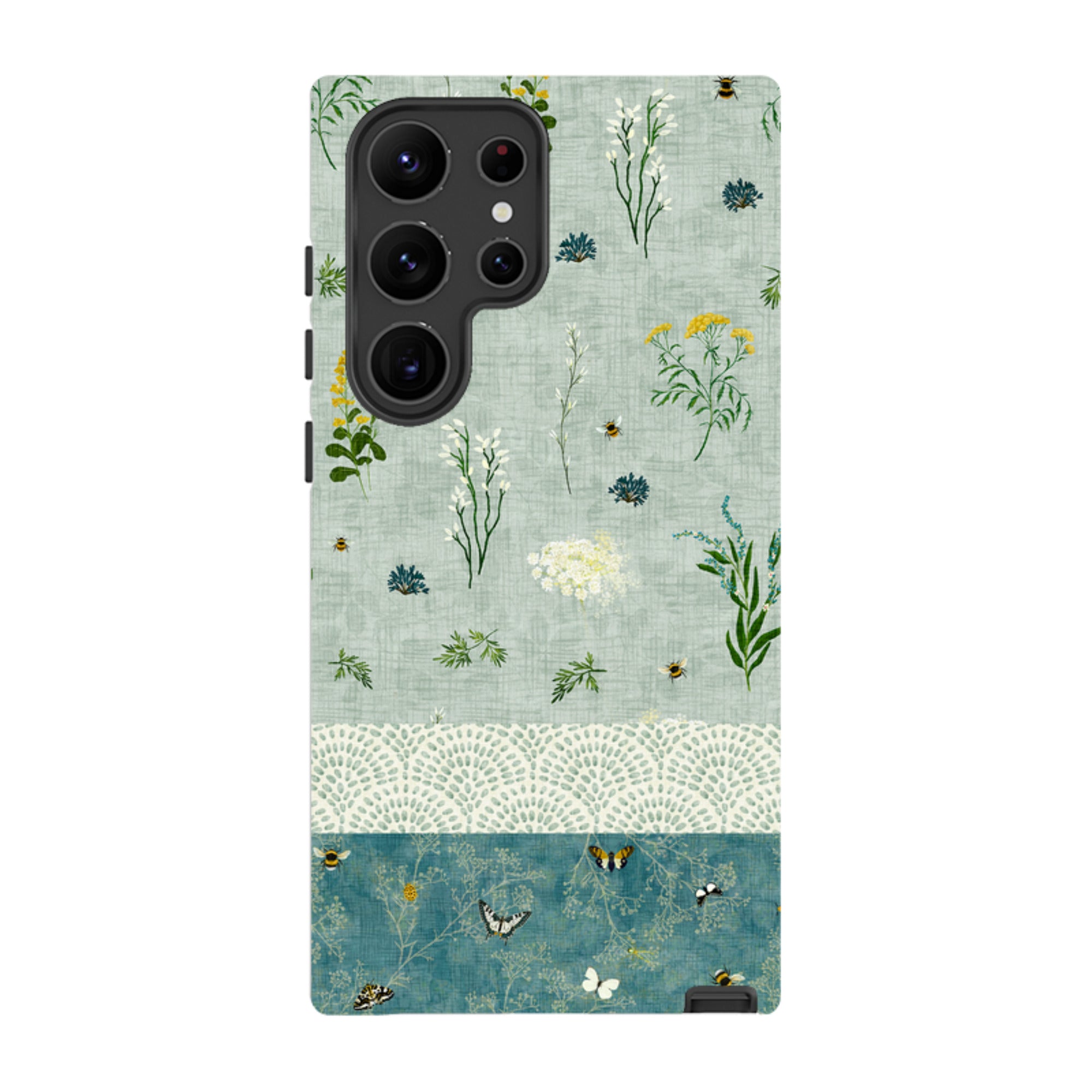 Samsung Tough  Case - Song Bird Florals and Bees 2 By Katherine Quinn
