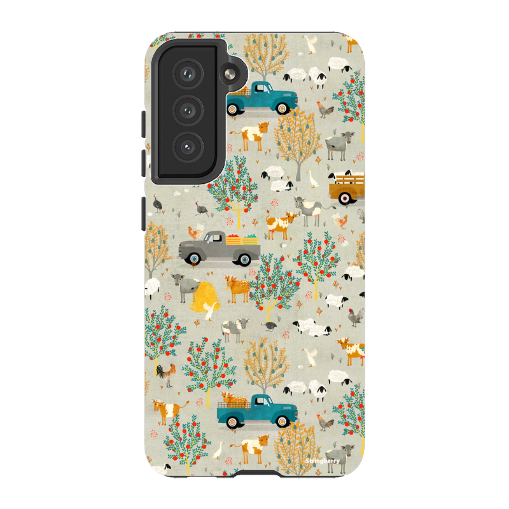 Samsung Tough Case - Farm Life Grey By Katherine Quinn