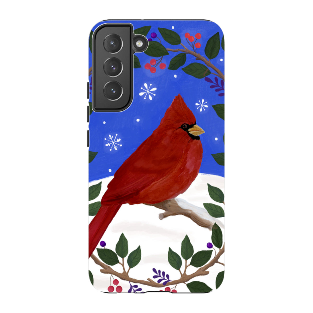 Samsung Tough Case - Cardinal Wreath By Bex Parkin