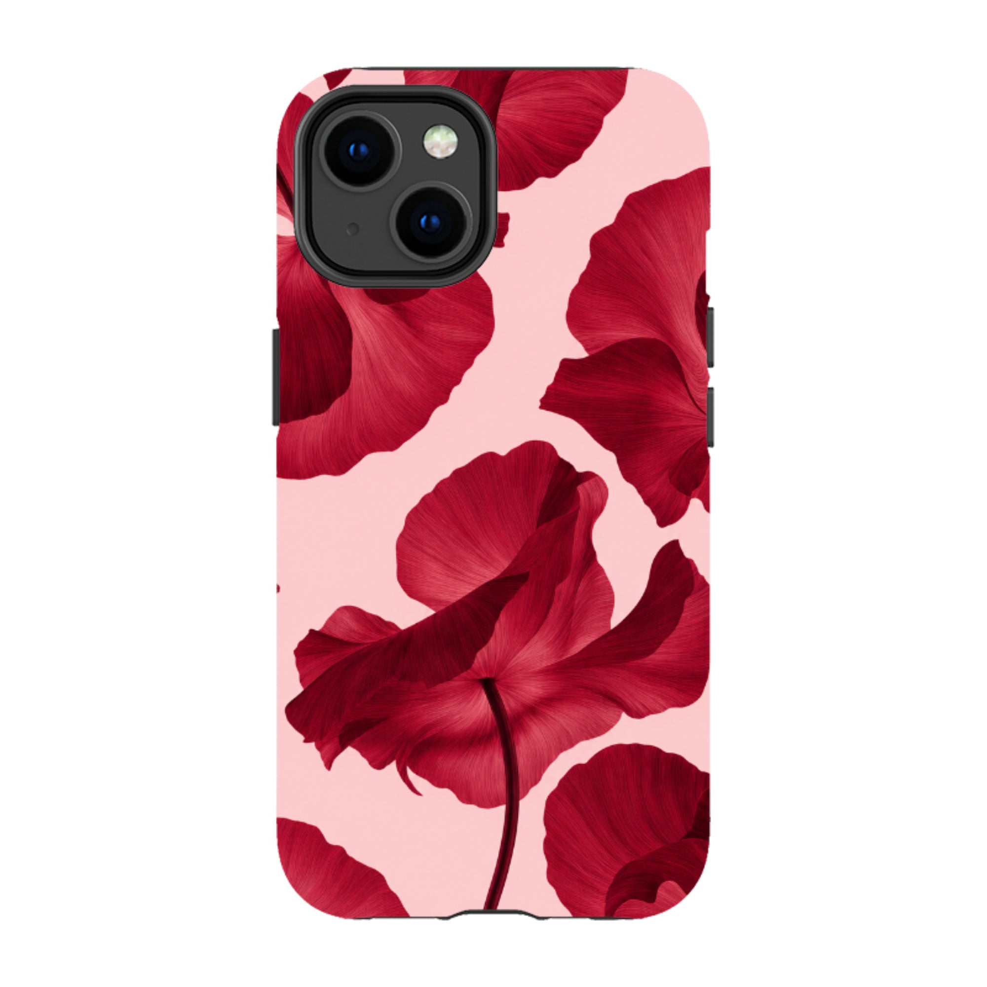 iPhone Tough Case - Burgundy Poppy