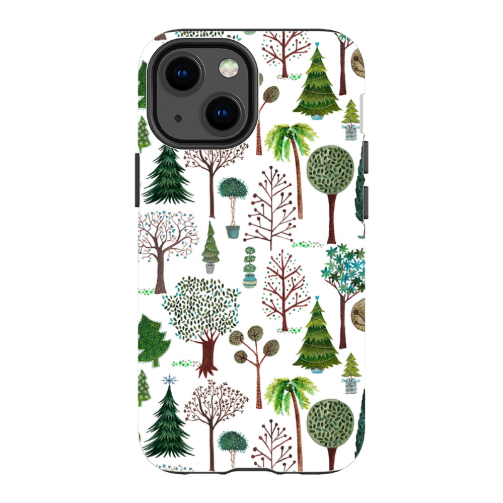 iPhone Tough Case - Xmas Trees By Caroline Bonne Muller