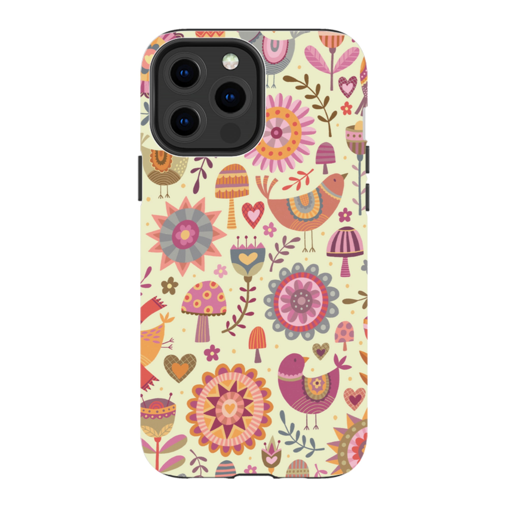 iPhone Tough Case - Bird Pattern II By Suzy Taylor
