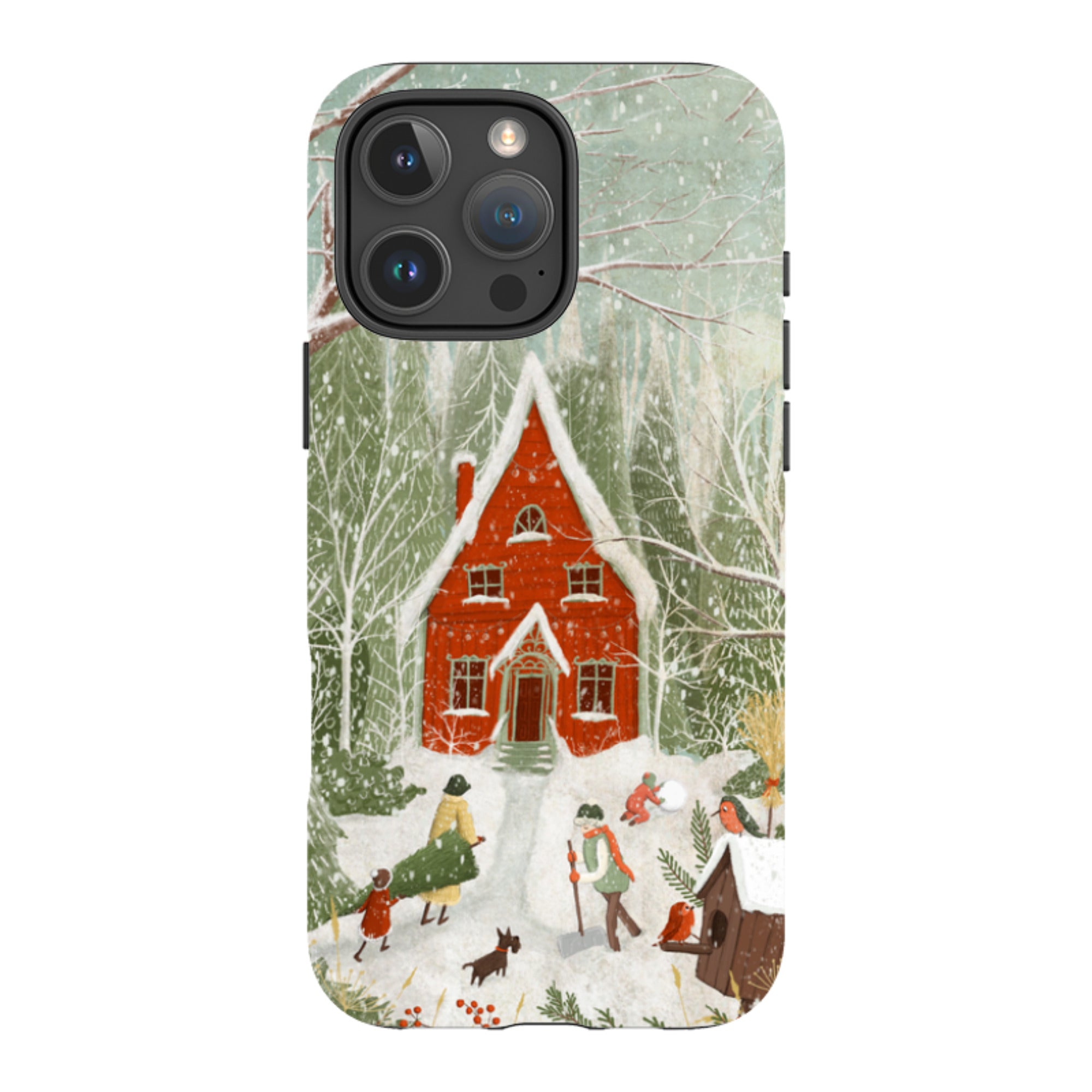 iPhone MagSafe Tough Case - Christmas Garden Day By Maja Lindberg