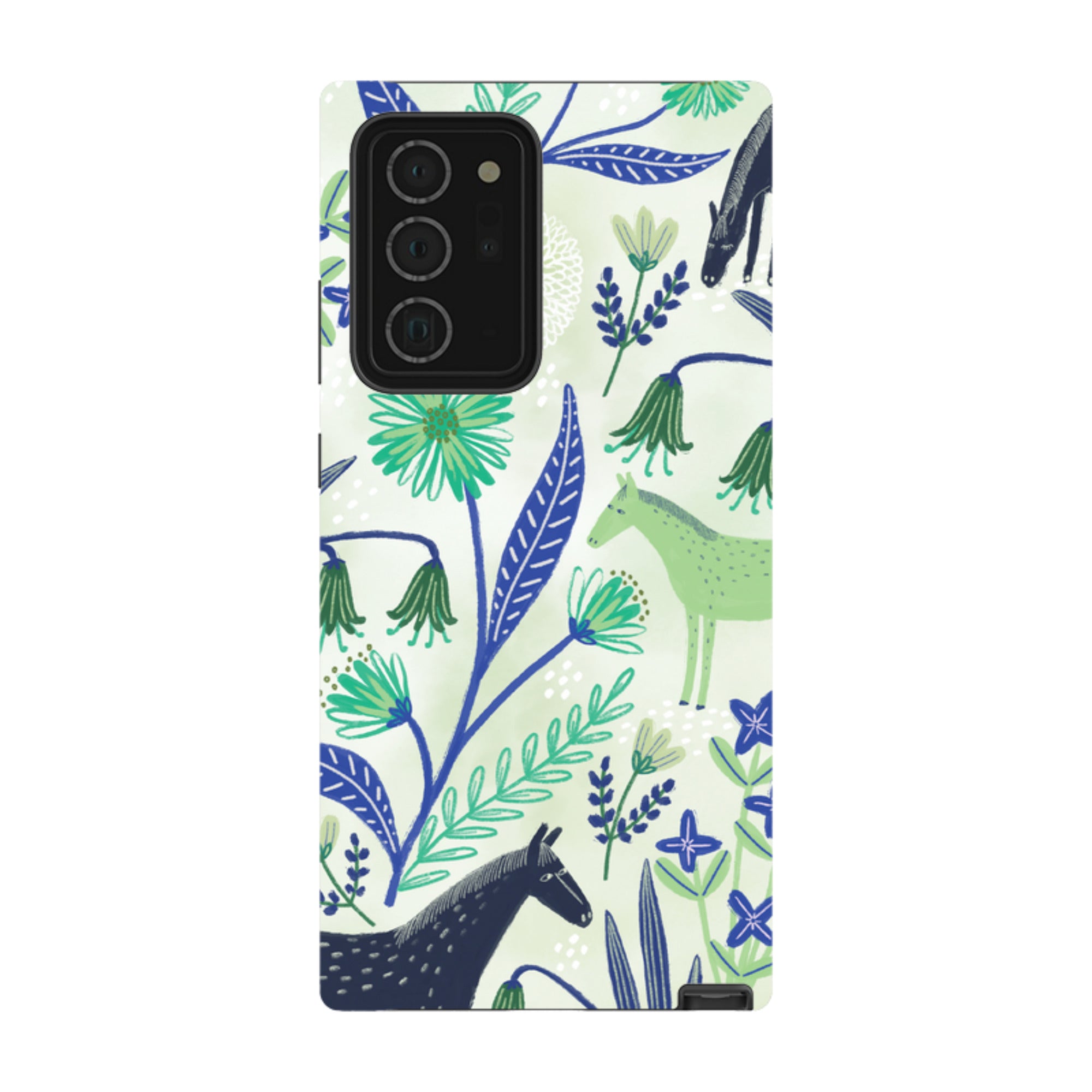 Samsung Tough Case - Wild Ponies Green By Lee Foster Wilson