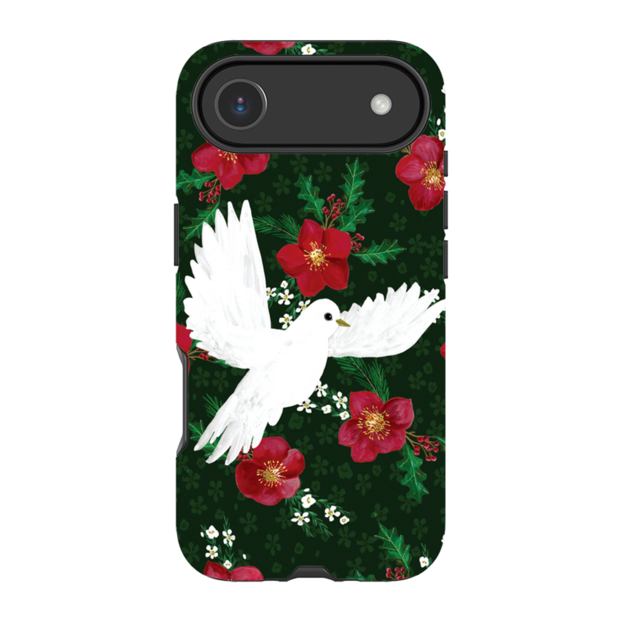 iPhone Tough Case - Dove and Floral By Abby Jacobs