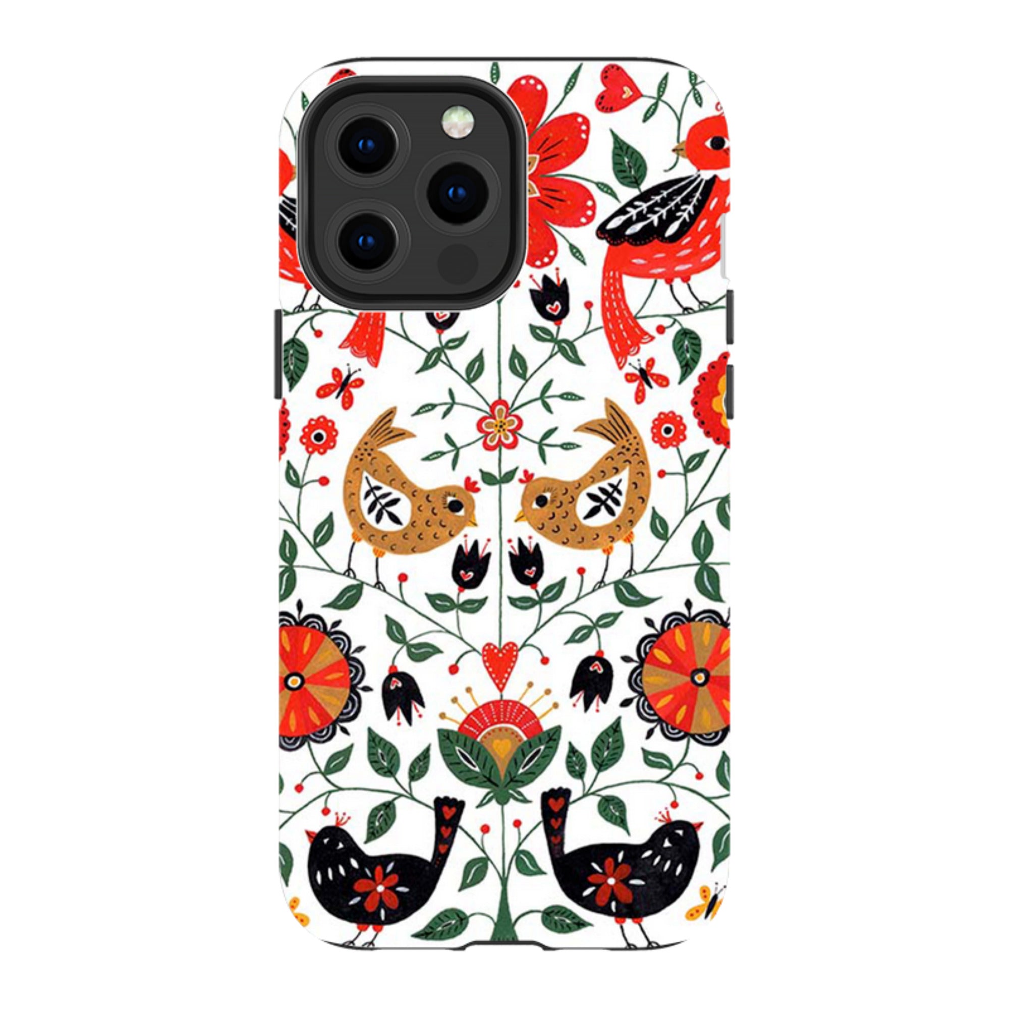 iPhone MagSafe Tough Case -  Birds and Florals By Suzy Taylor