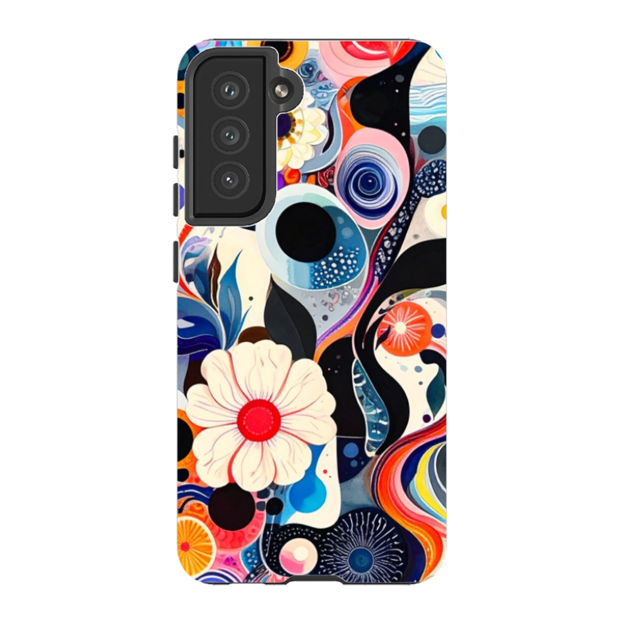 Samsung Tough Case - Floral Marble