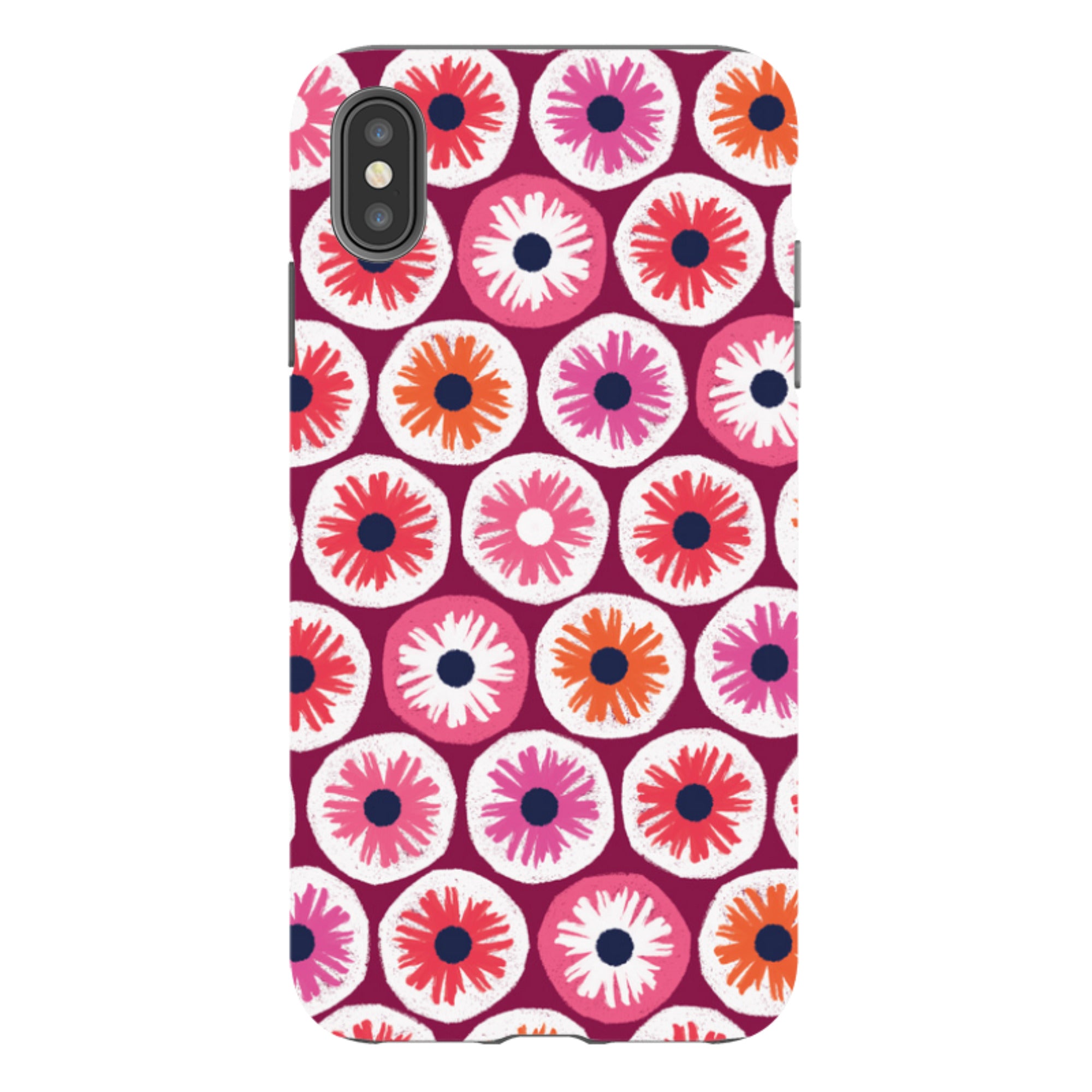 iPhone Tough Case - Penny Flowers Red By Ali Brookes
