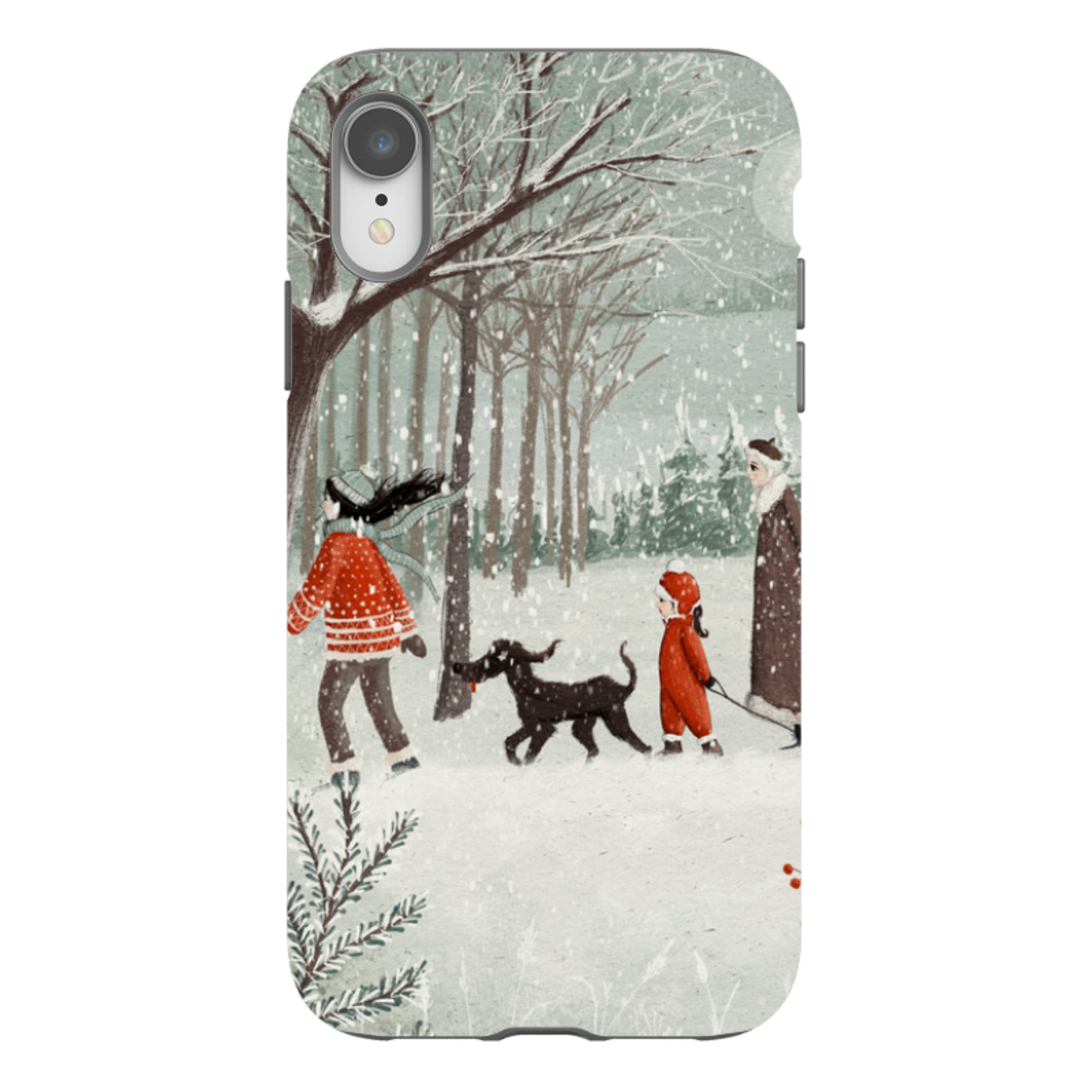 iPhone Tough Case - Winter Walk By Maja Lindberg