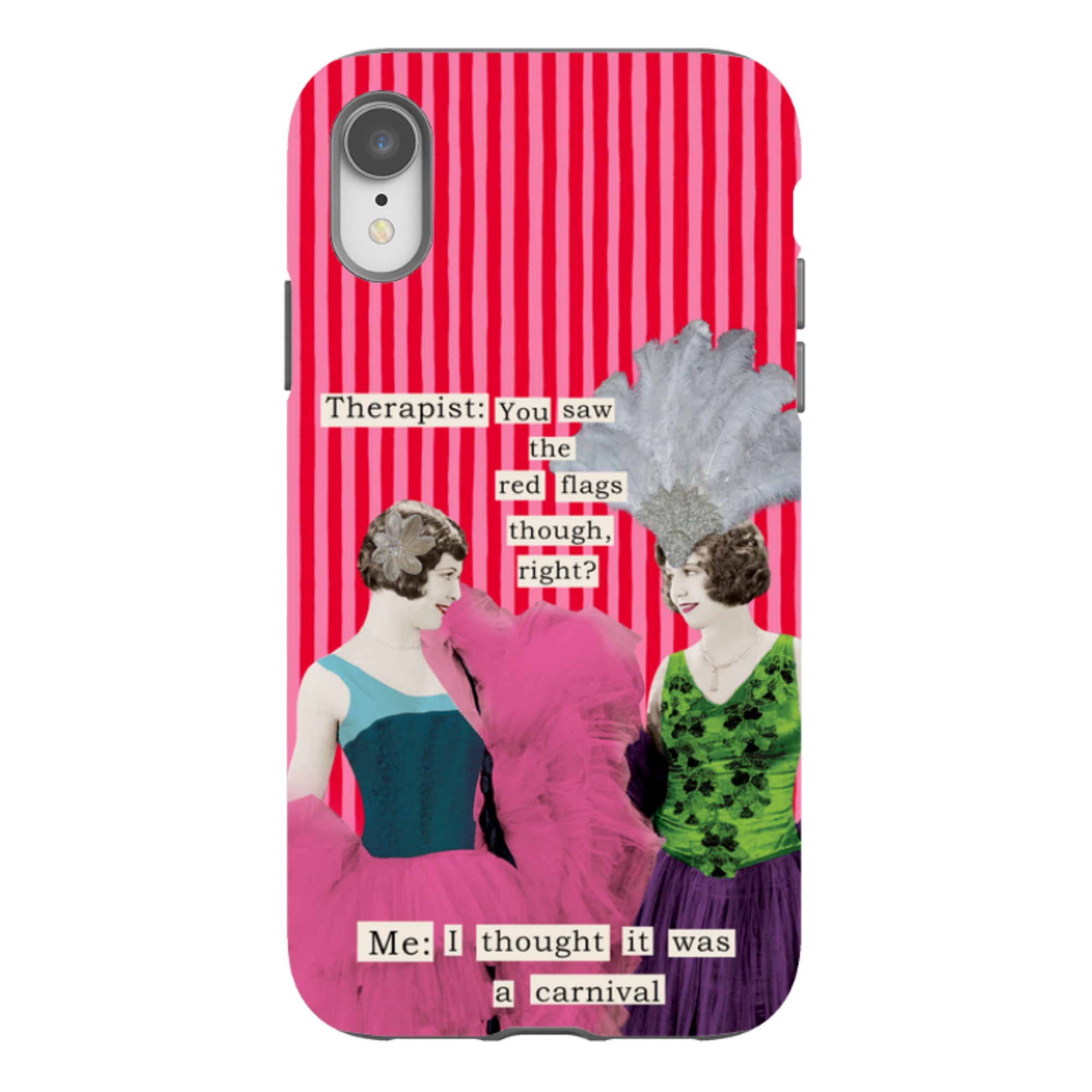 iPhone Tough Case - Therapist Red Flag By Clare Jordan