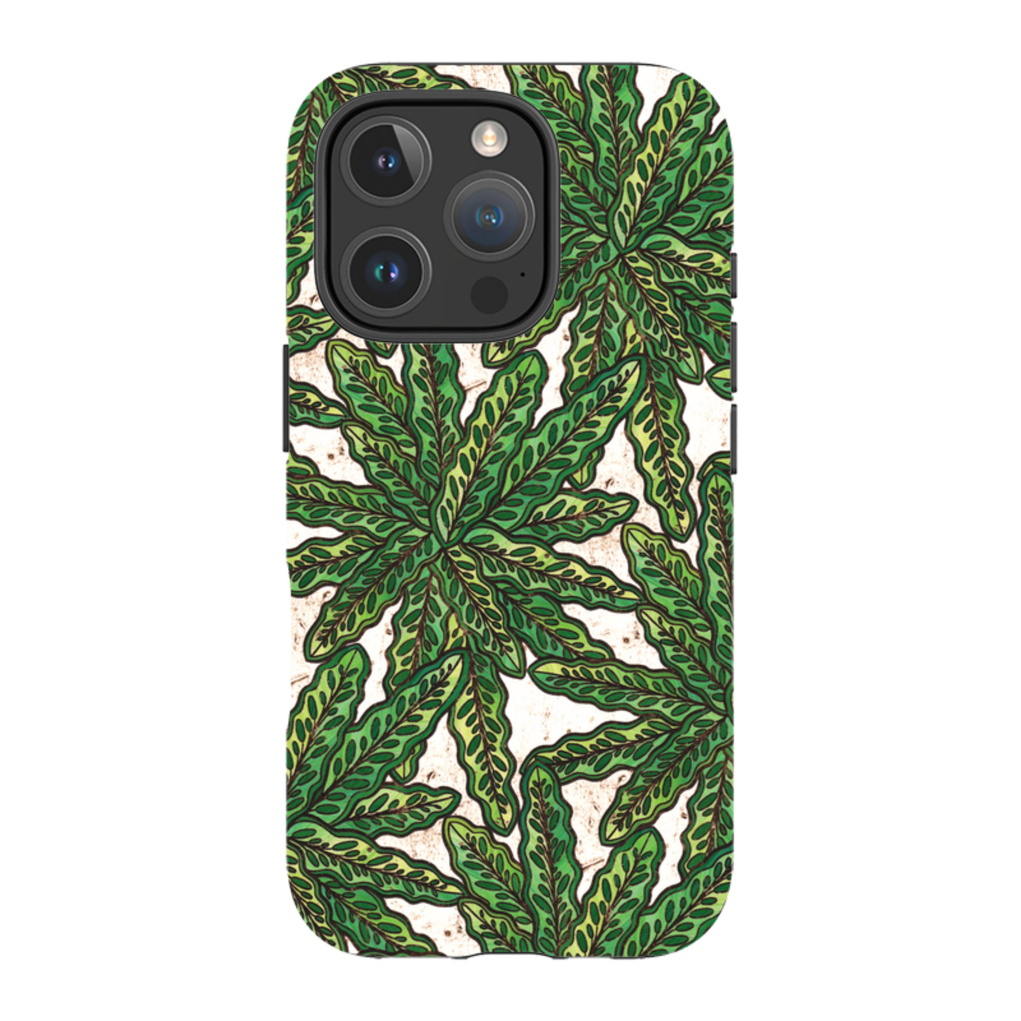 iPhone Tough Case - Green Floral By Amelia Bowman