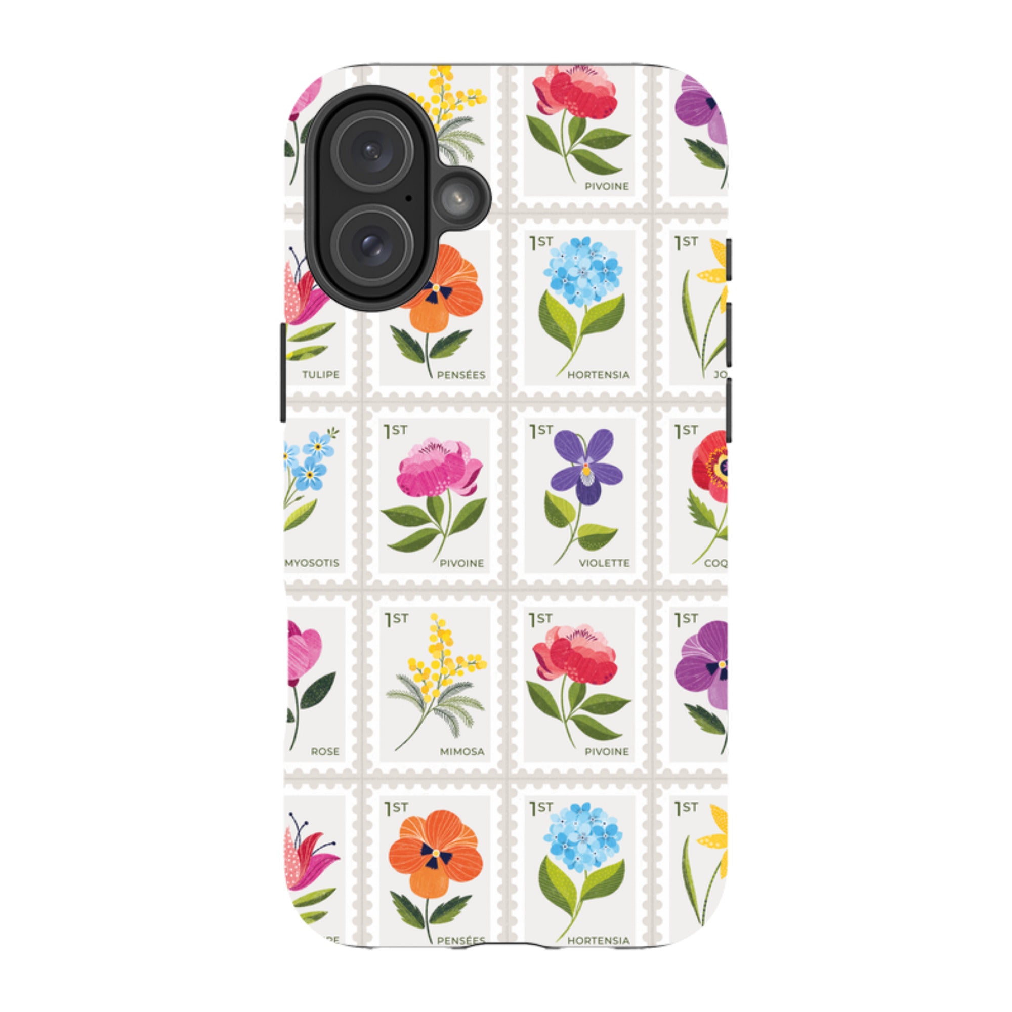 iPhone Tough Case - Floral Postage Stamps By Ali Brookes