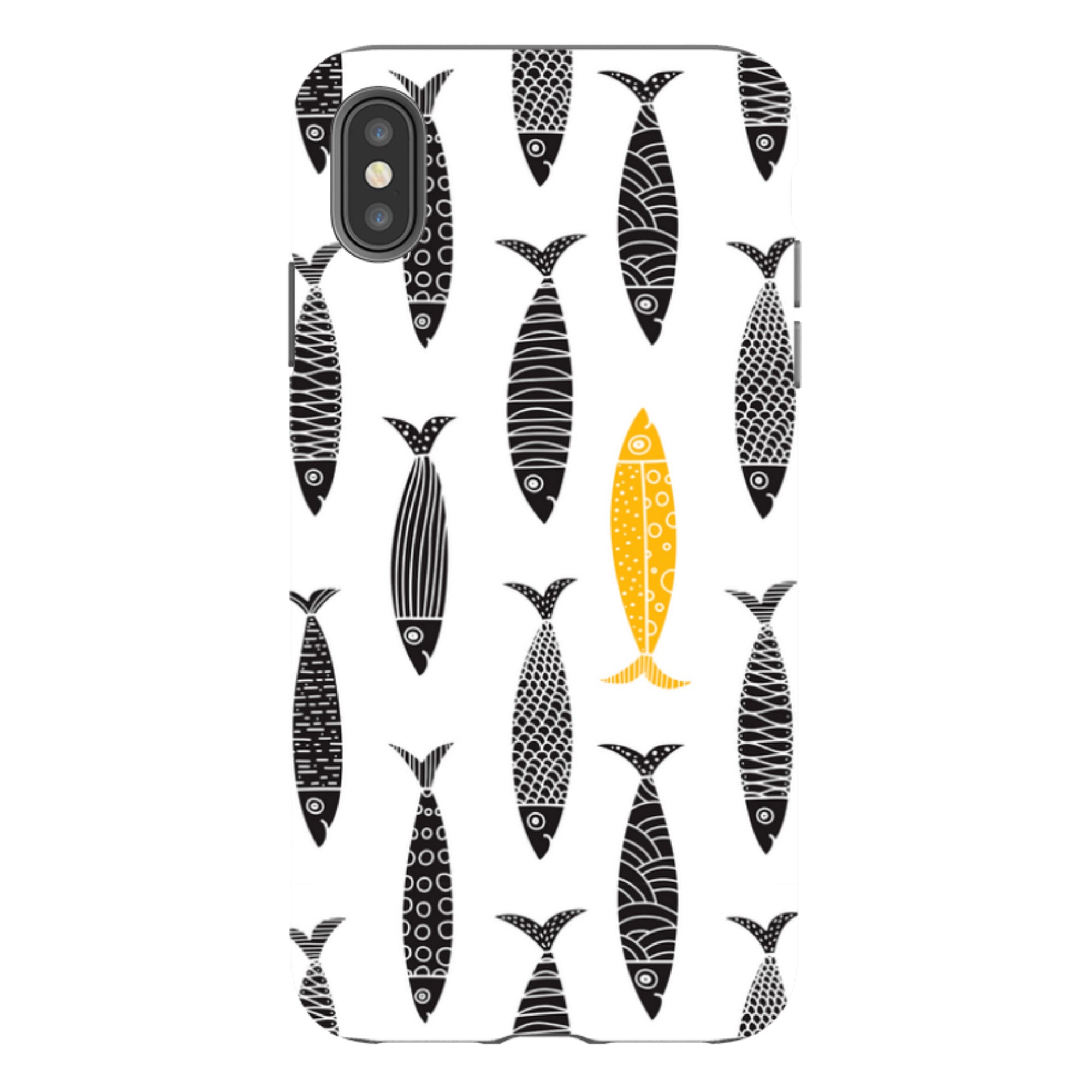 iPhone Case - Black and Gold Sardines